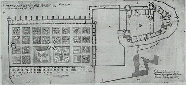 Kapalı bahçelerin ve Chateau de Gaillon