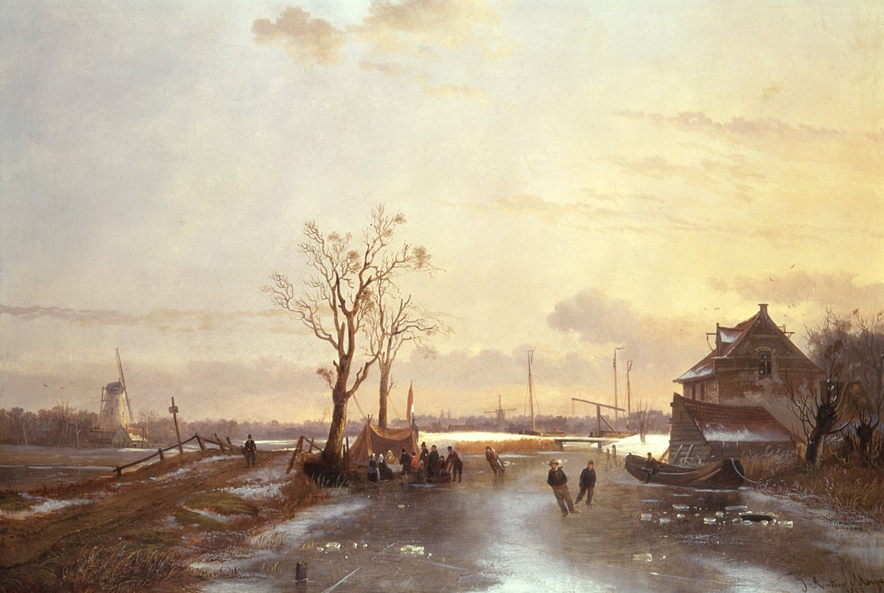 Kış Manzarası, 1853 by J. Anton Mignon