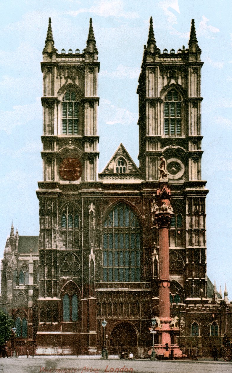 Westminster Abbey, Londra, 20. yüzyılın başlarında. by J. Beagles and Co.