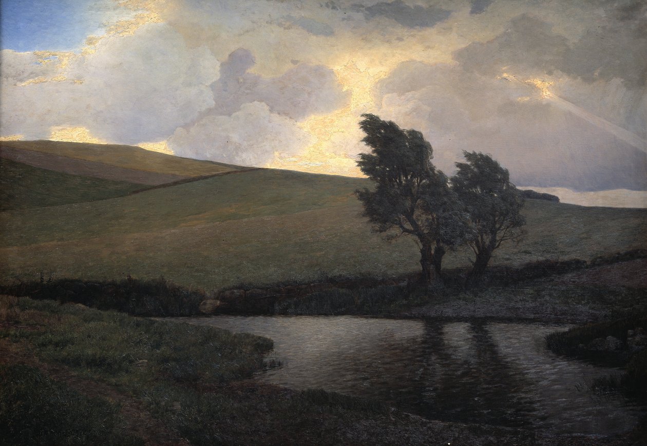 Yağmurlu Manzara. Jægerspris, Zelanda by J. Bentzen Bilkvist