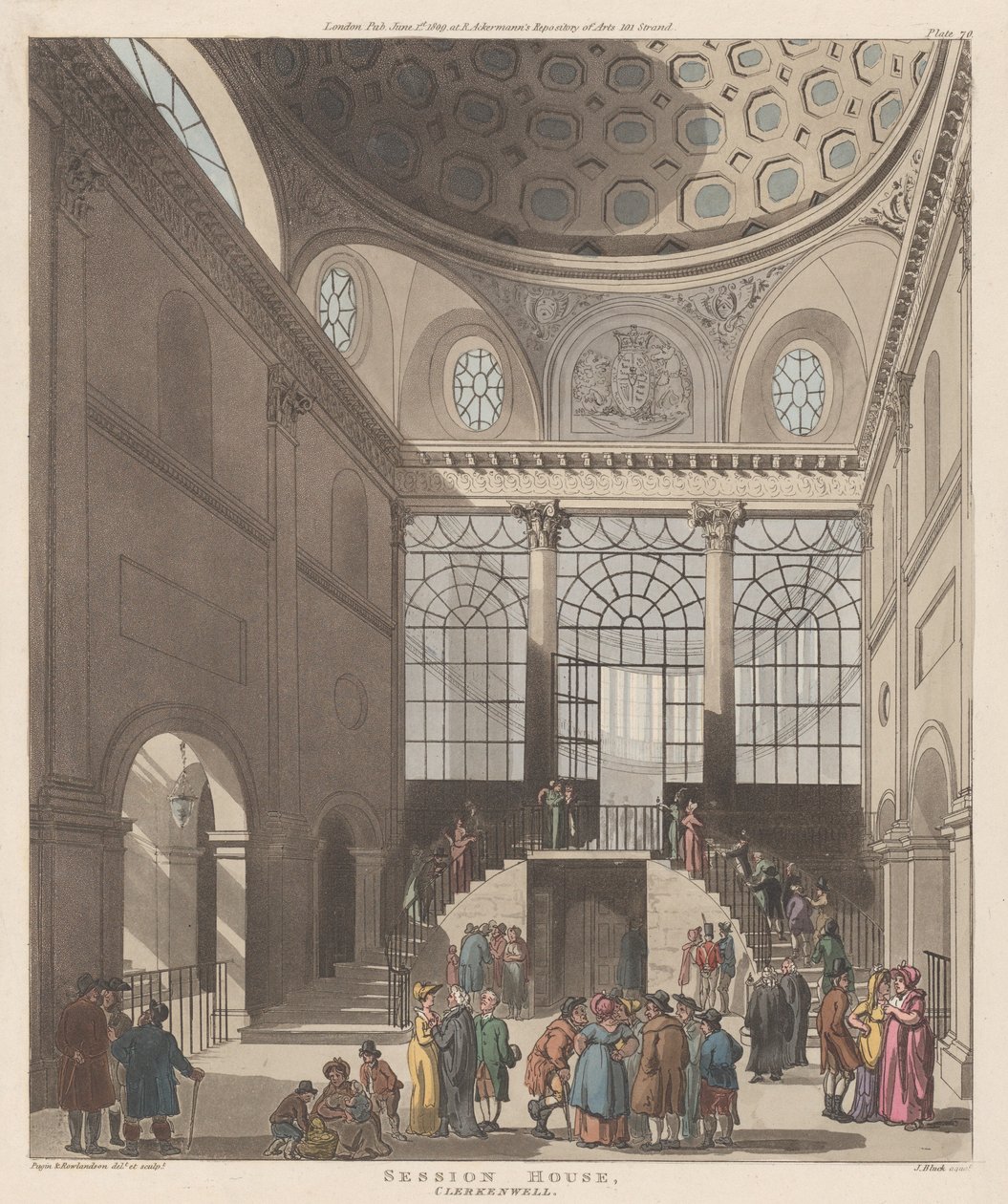 Oturum Evi, Clerkenwell, 1 Haziran 1809., 1 Haziran 1809. by J. Bluck