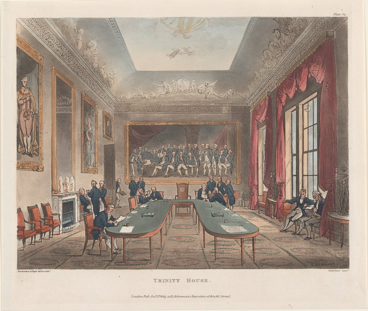 Trinity House, 1 Ekim 1809., 1 Ekim 1809. by J. Bluck