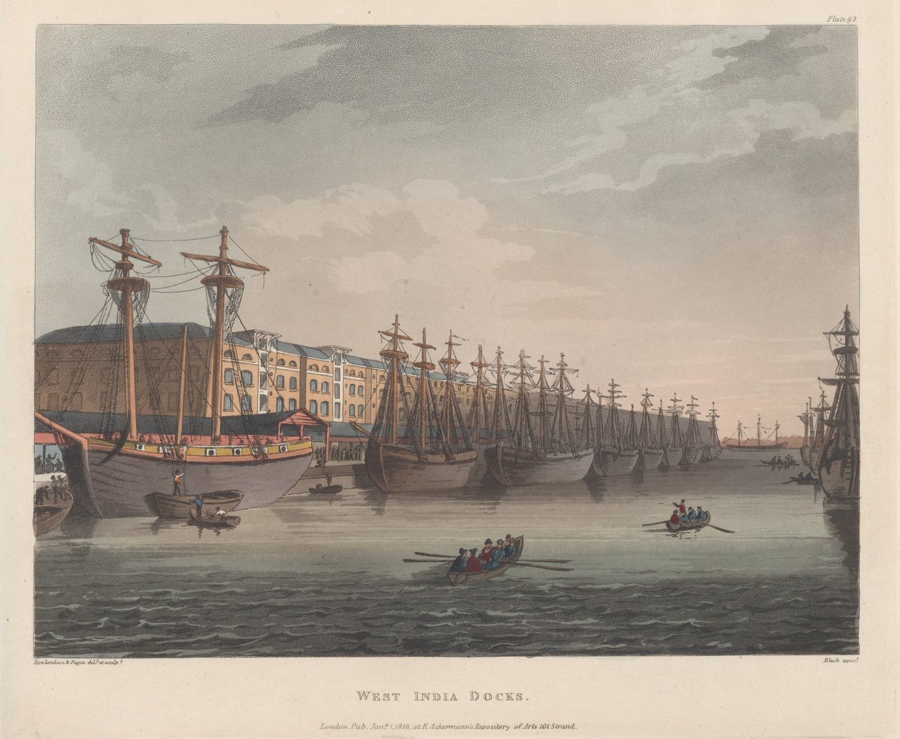 Batı Hindistan Rıhtımları, 1 Ocak 1810., 1 Ocak 1810. by J. Bluck
