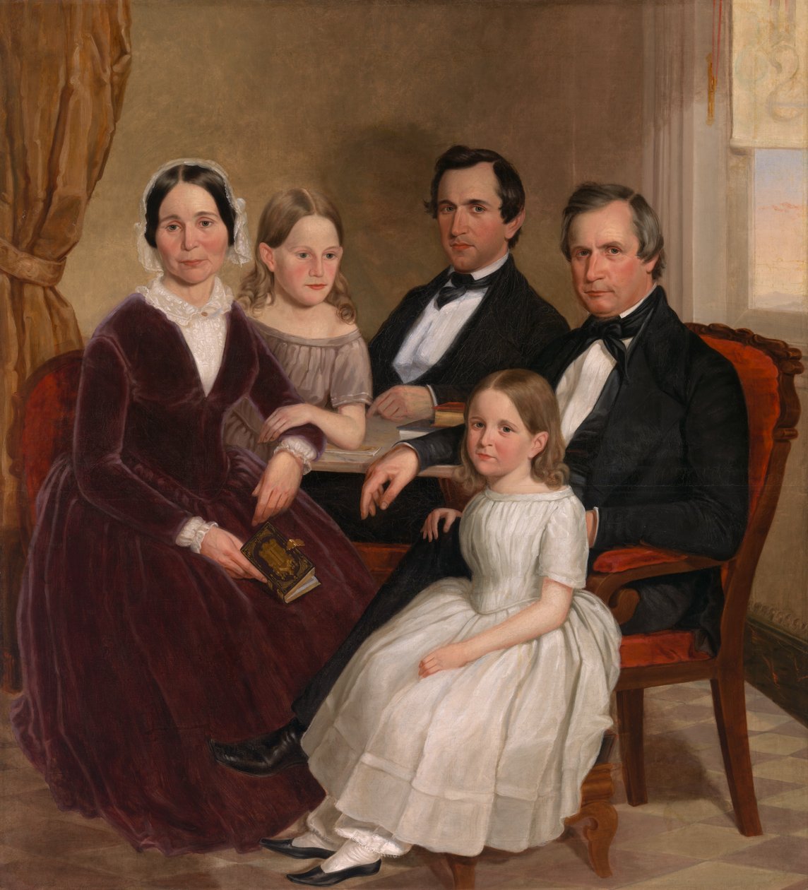William Jervis Hough ve Ailesi, c. 1852-1853. by J. Brayton Wilcox