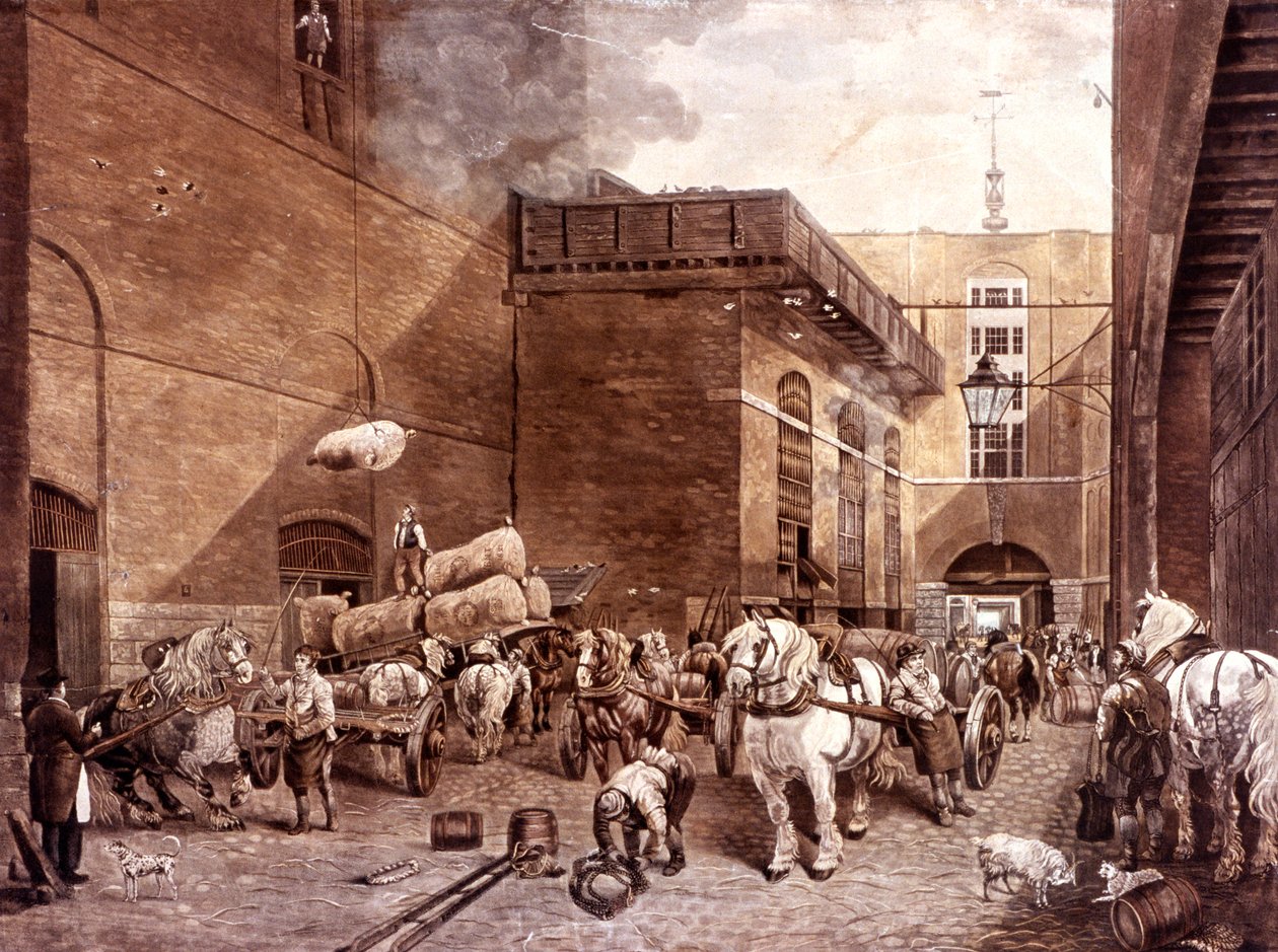 Hour Glass Bira Fabrikası, Londra, 1821 by J Bromley