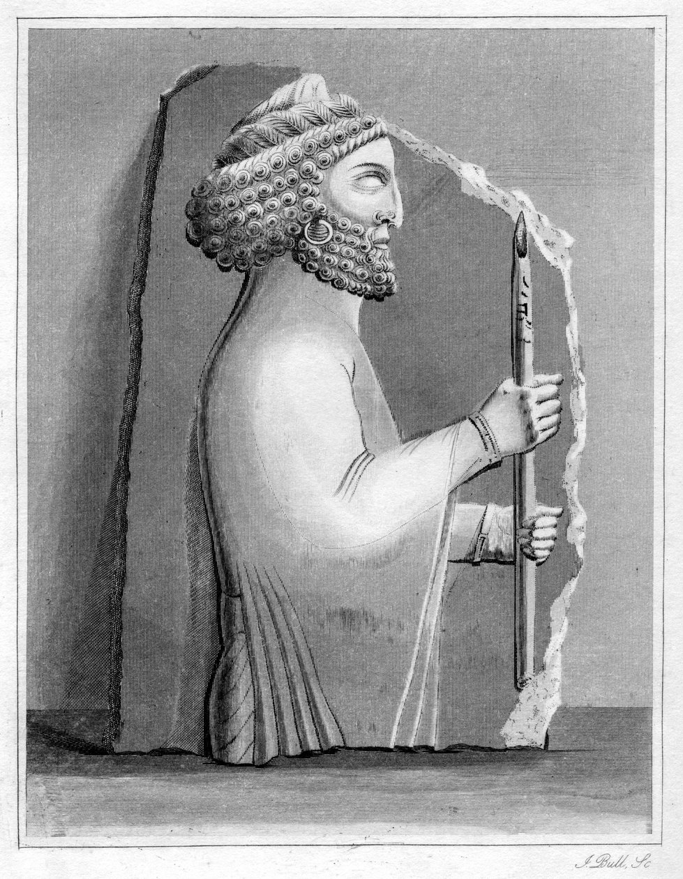 Persepol heykeli, 1848. by J. Bull
