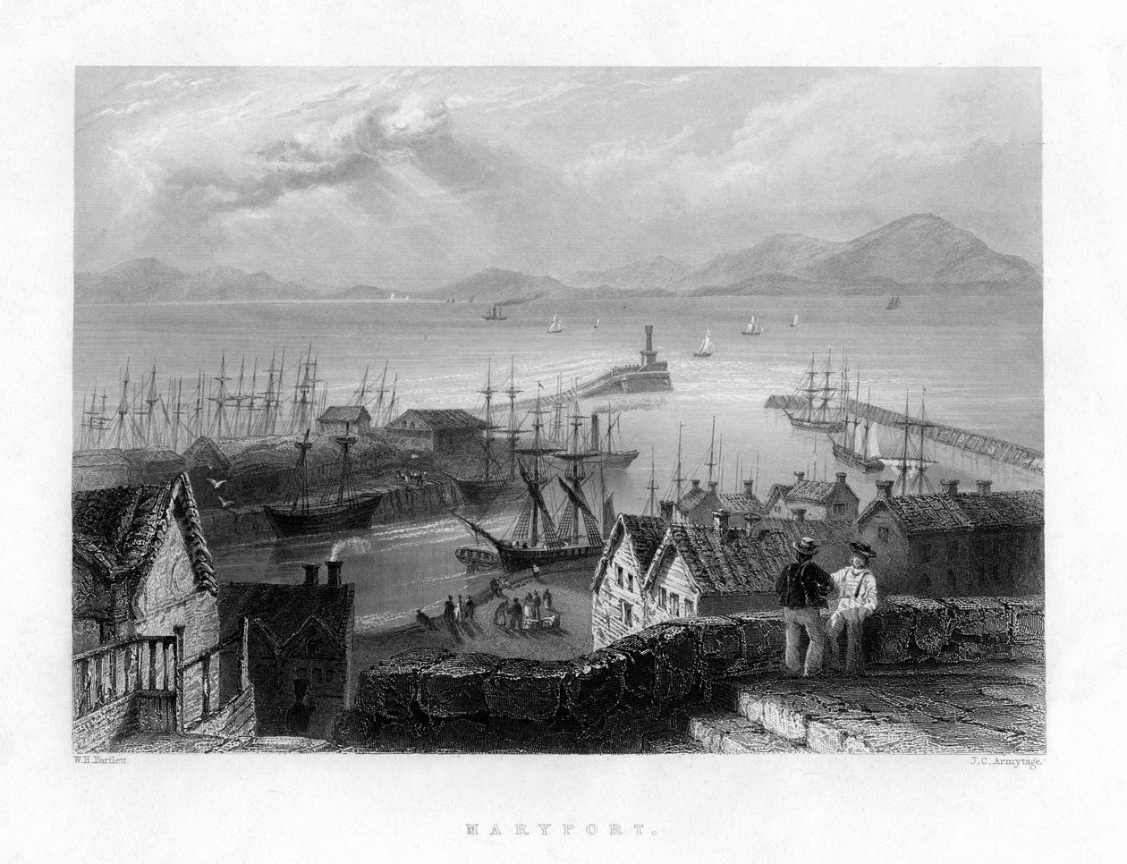 Maryport, Cumbria, İngiltere, 19. yüzyıl by J. C. Armytage