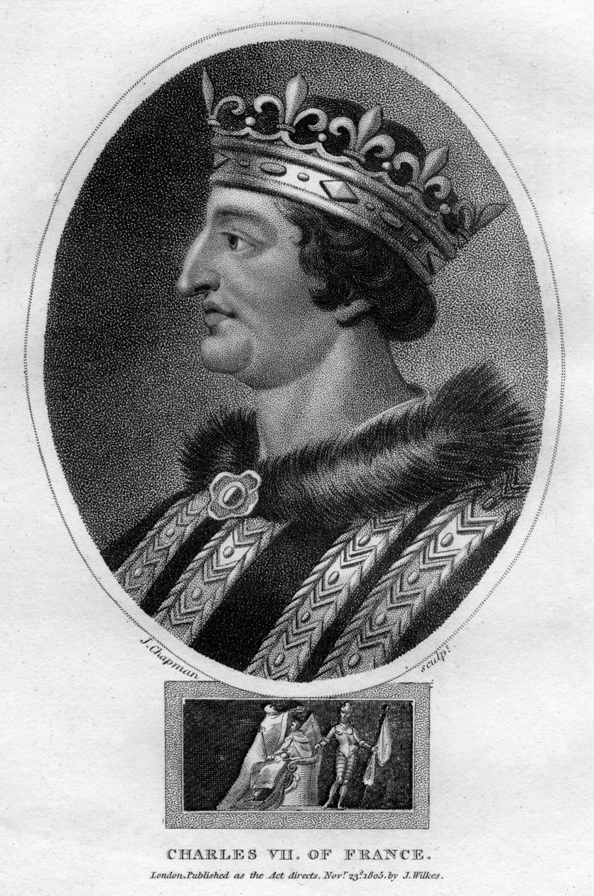 Charles VII, Fransa Kralı, 1805. by J. Chapman