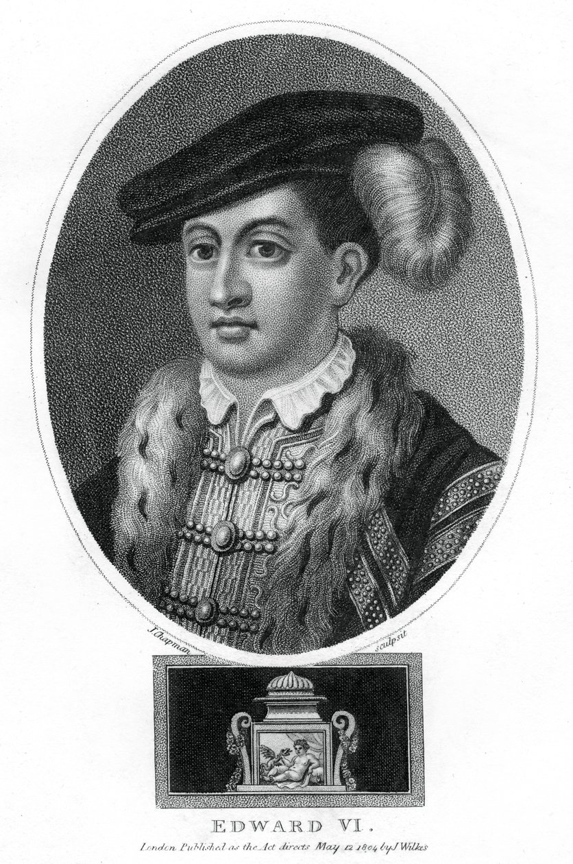 Edward VI, İngiltere Kralı, 1804. by J. Chapman
