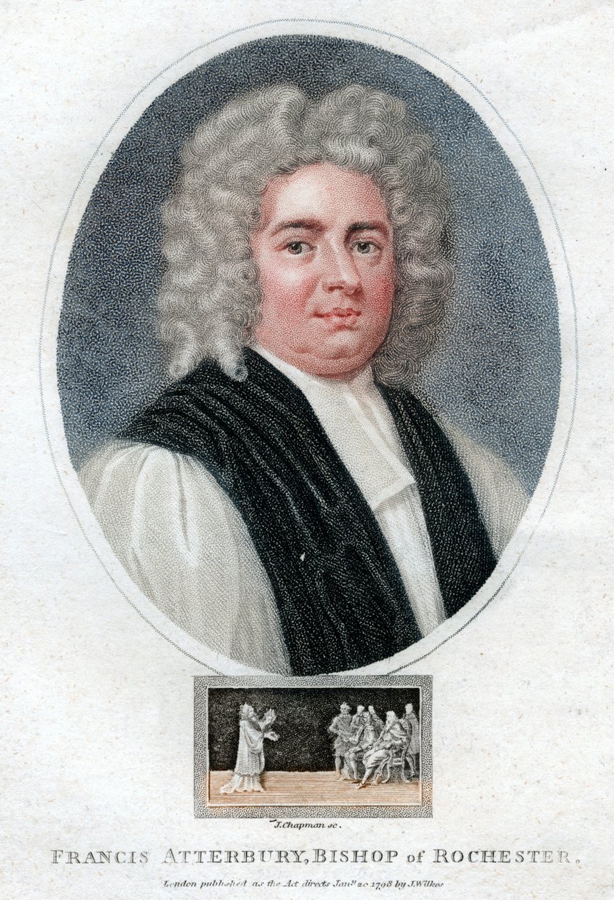 Francis Atterbury, İngiliz edebiyatçı, politikacı ve piskopos, 1798. by J. Chapman