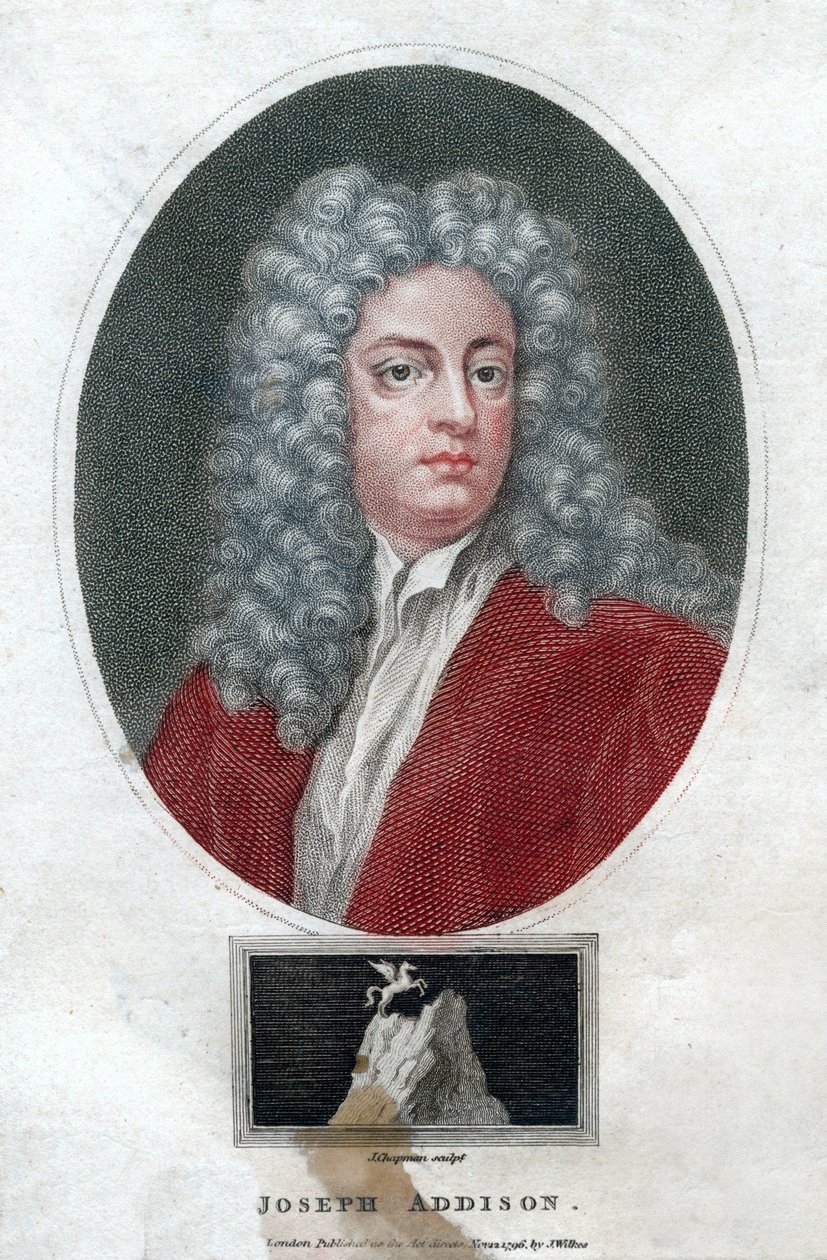 Joseph Addison, İngiliz politikacı ve yazar, 1796. by J. Chapman