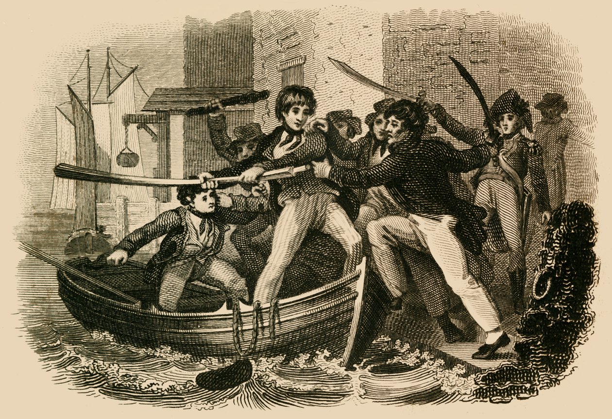 Mary Anne Talbot Bir Basın Çetesine Direniyor, 1822. by J. Chapman