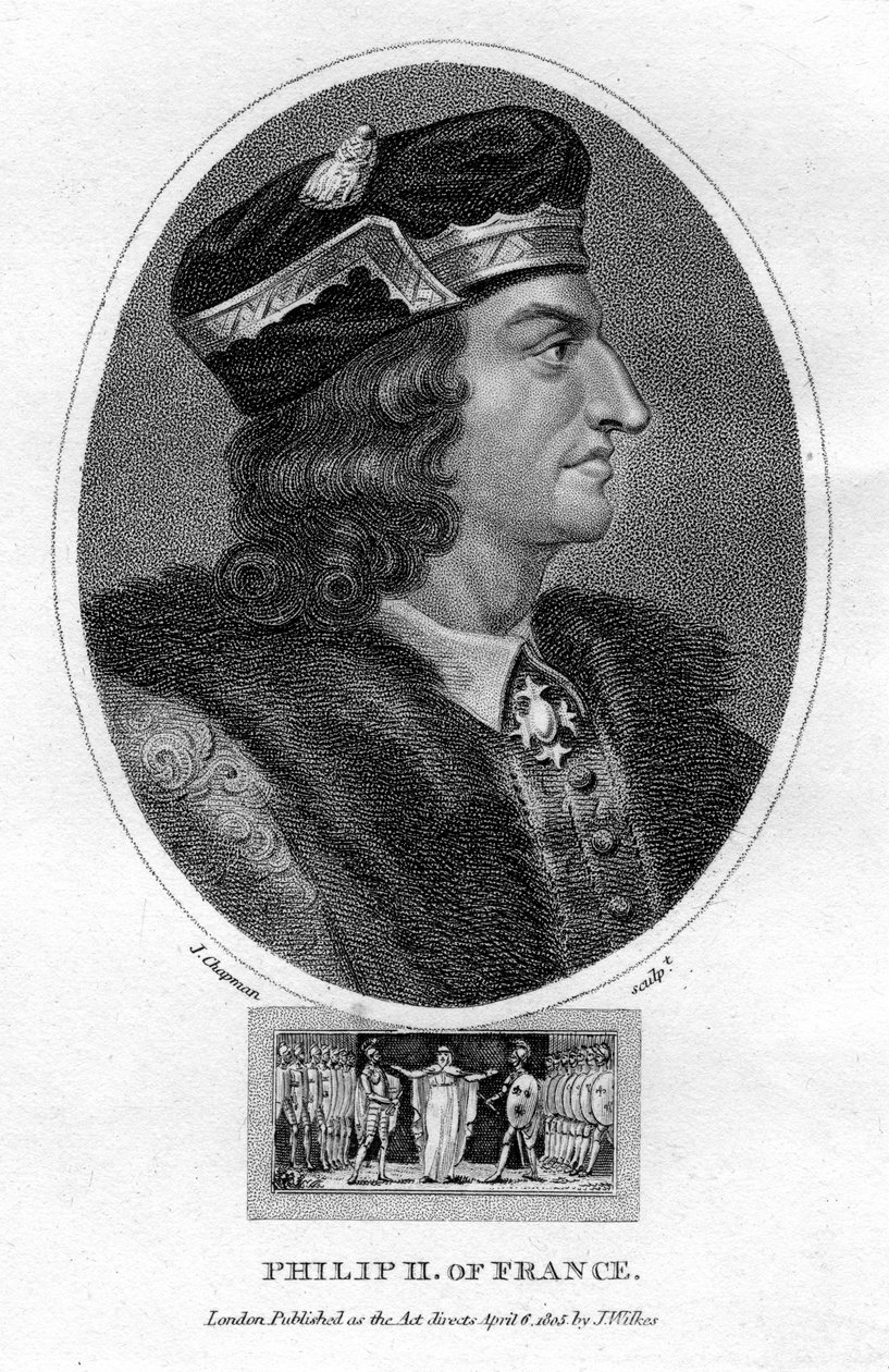 Philip II, Fransa Kralı, 1805. by J. Chapman
