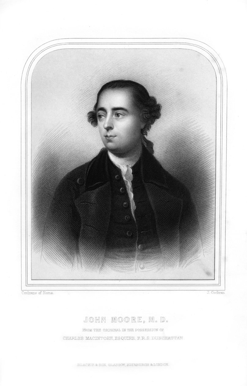 John Moore, İskoç doktor ve yazar, 1870. by J. Cochran