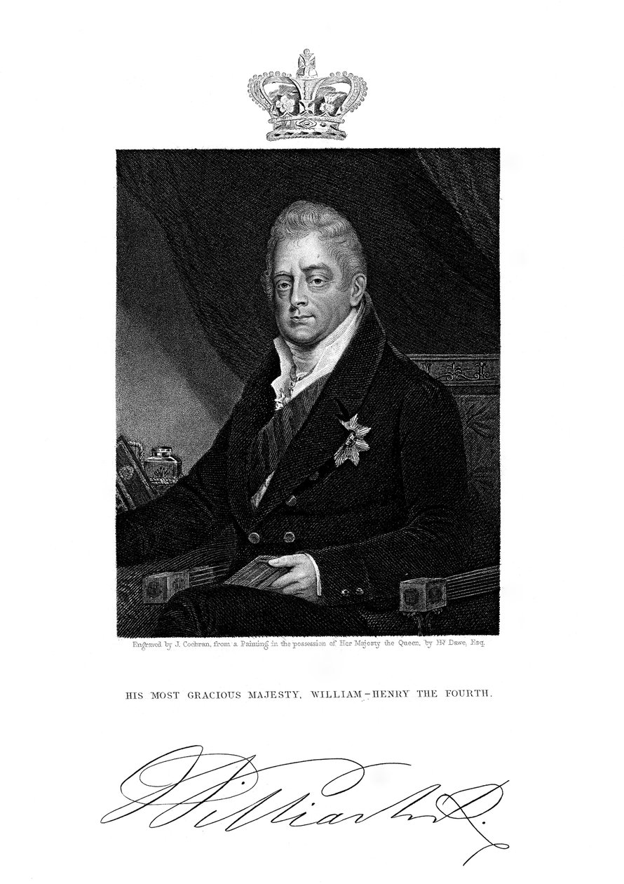 William IV, Büyük Britanya ve İrlanda Kralı ve Hannover, 19. Yüzyıl. by J. Cochran