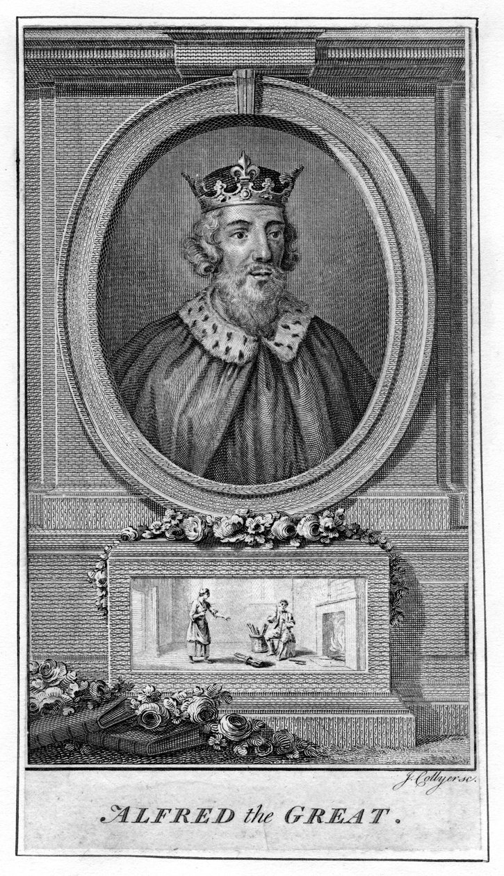 Büyük Alfred, 18. yüzyıl by J. Collyer