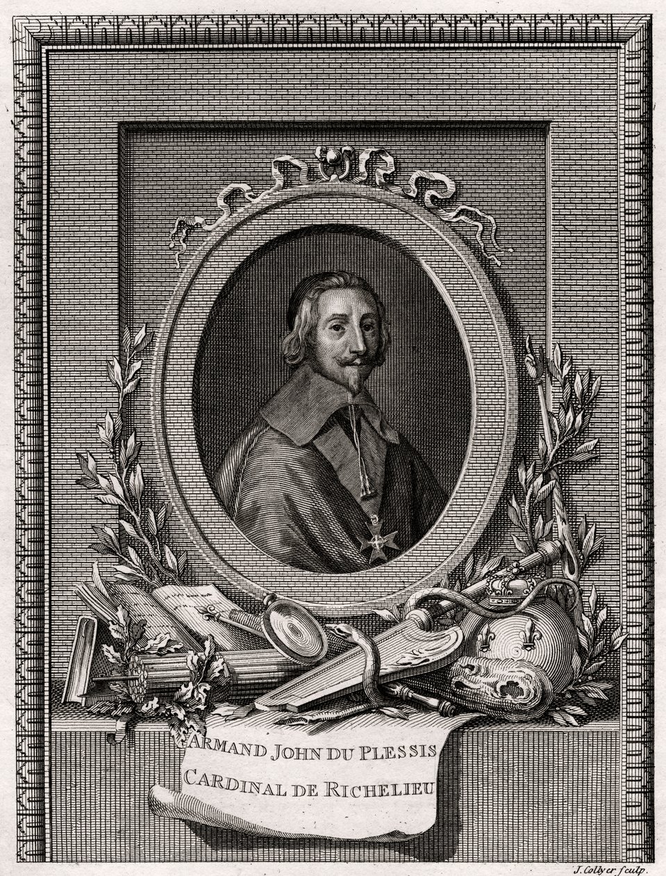 Armand Jean Du Plessis, Kardinal ve Richelieu Dükü, 1775 by J. Collyer