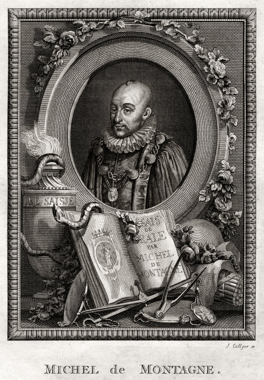 Michel de Montaigne, 1775 by J. Collyer