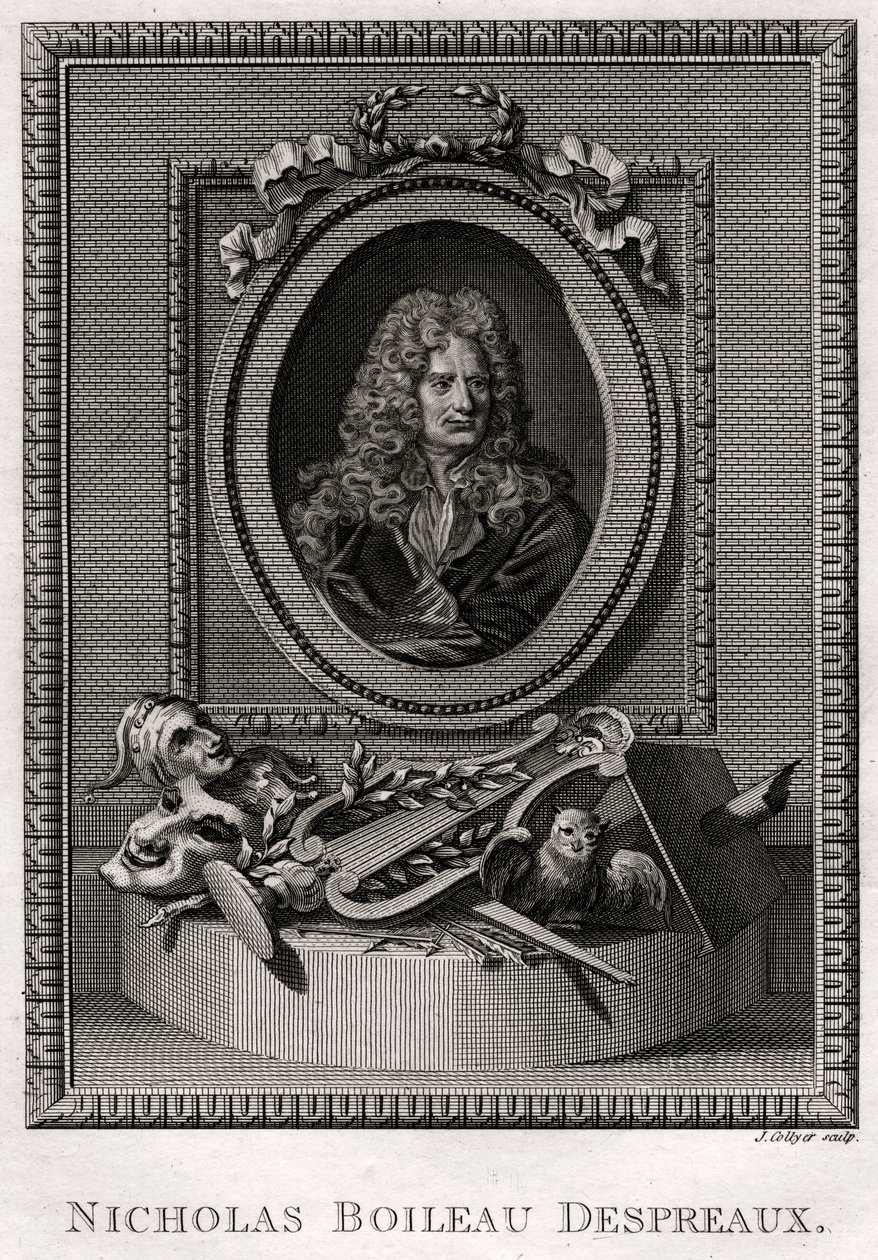Nicholas Boileau-Despreaux, 1775 by J. Collyer