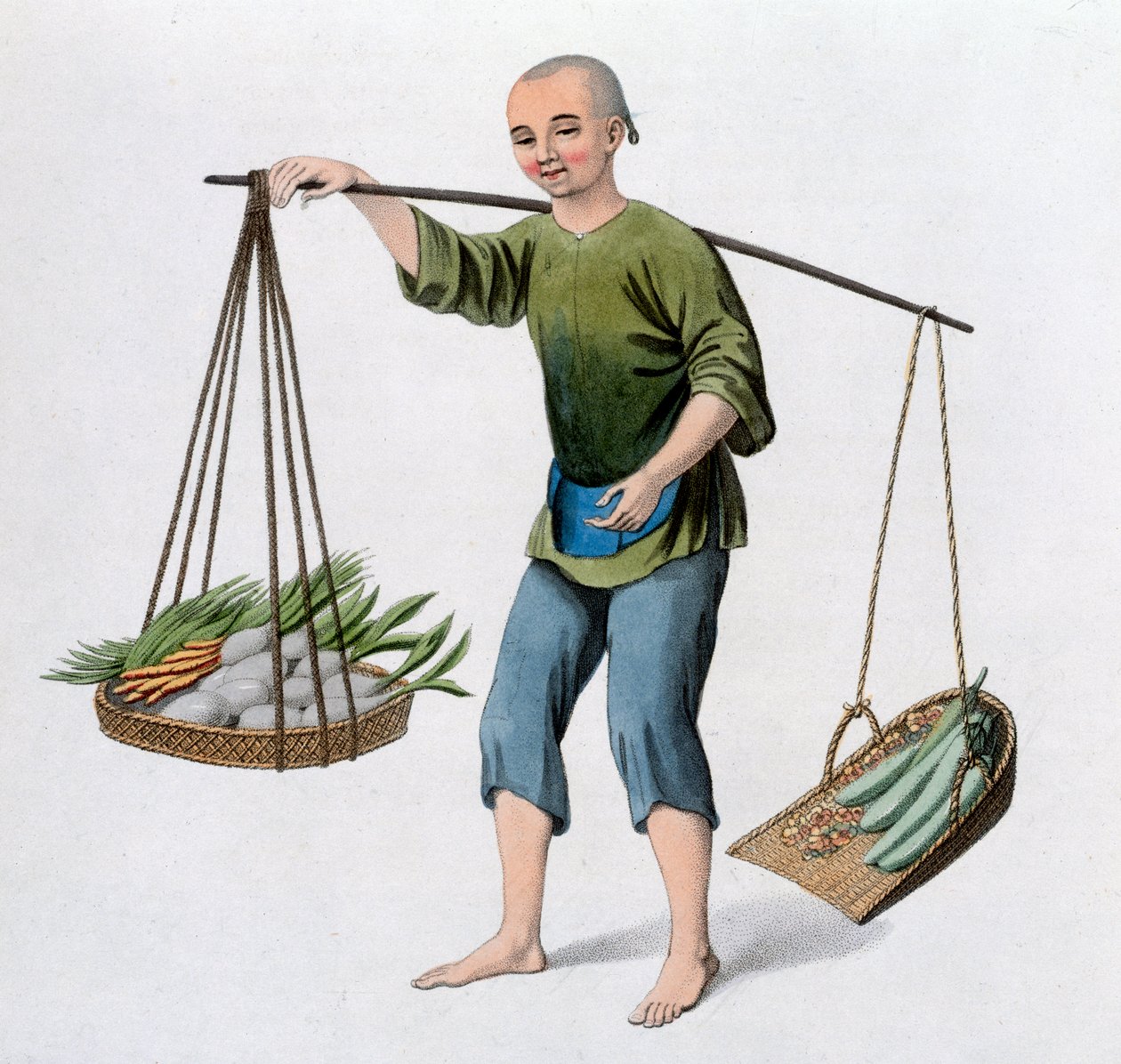 sebzeli bir çocuk, 1800 by J Dadley