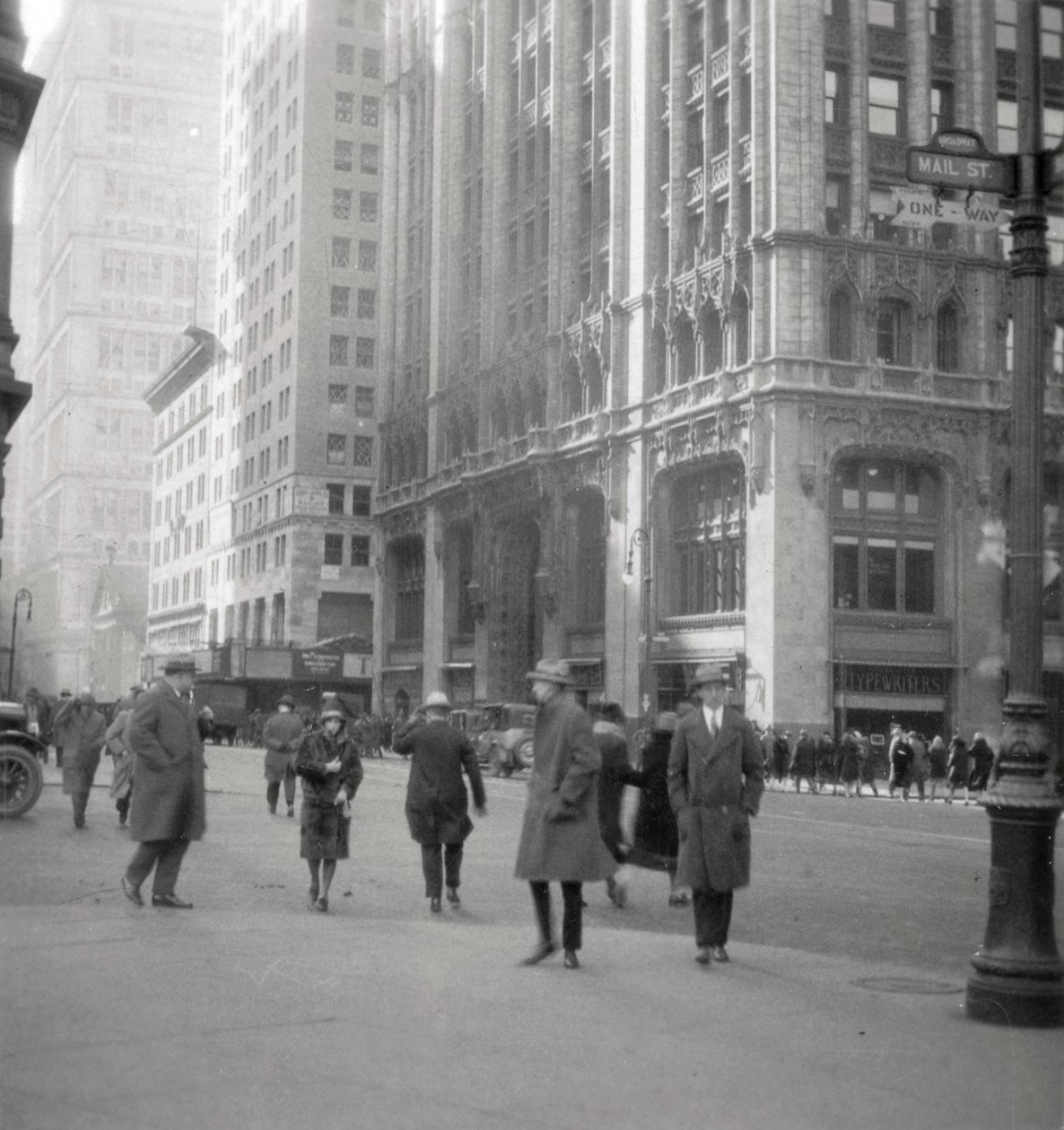 Aşağı Broadway, New York, ABD, 20. yüzyıl by J. Dearden Holmes