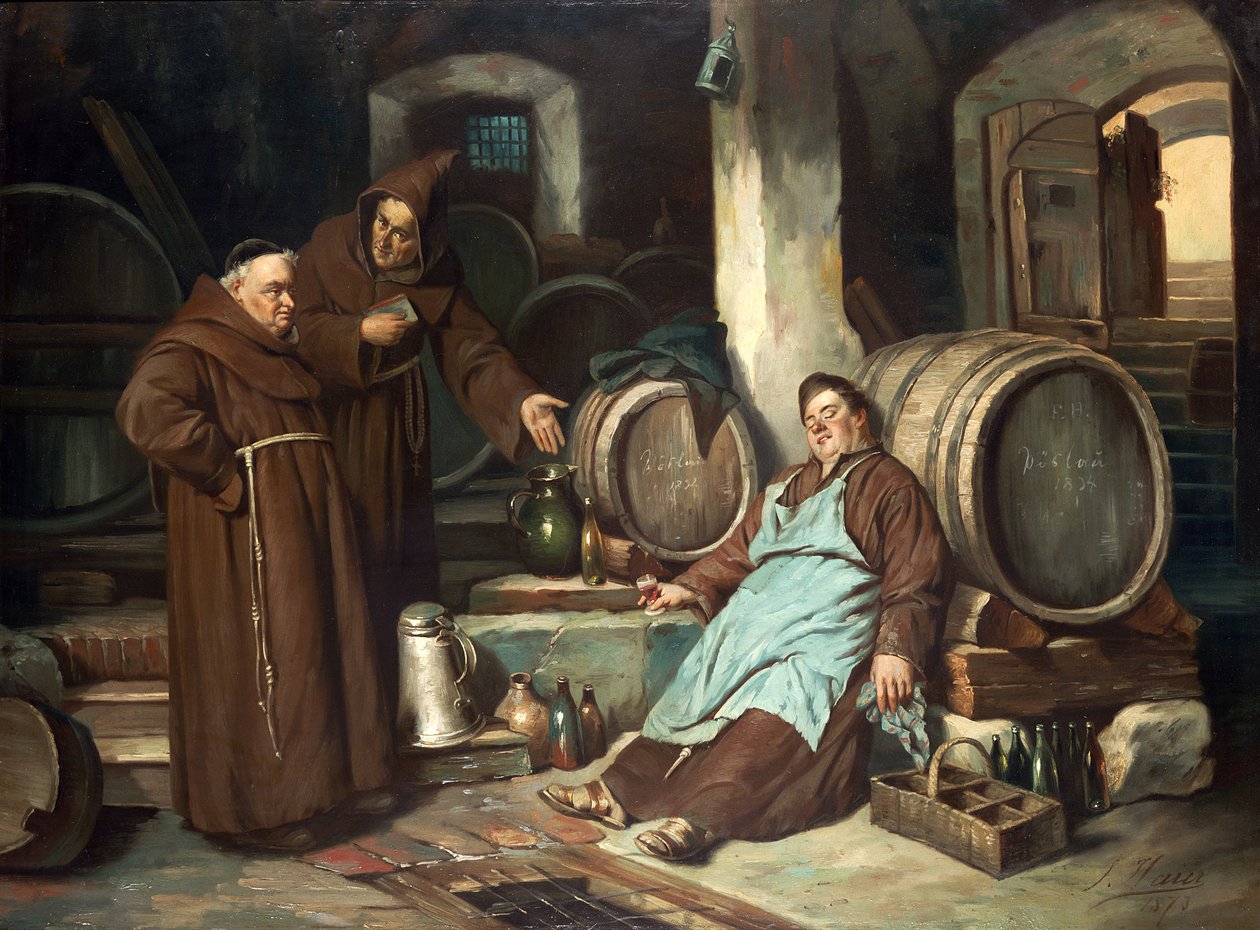 Mahzende rahipler, 1873 by J. Haier