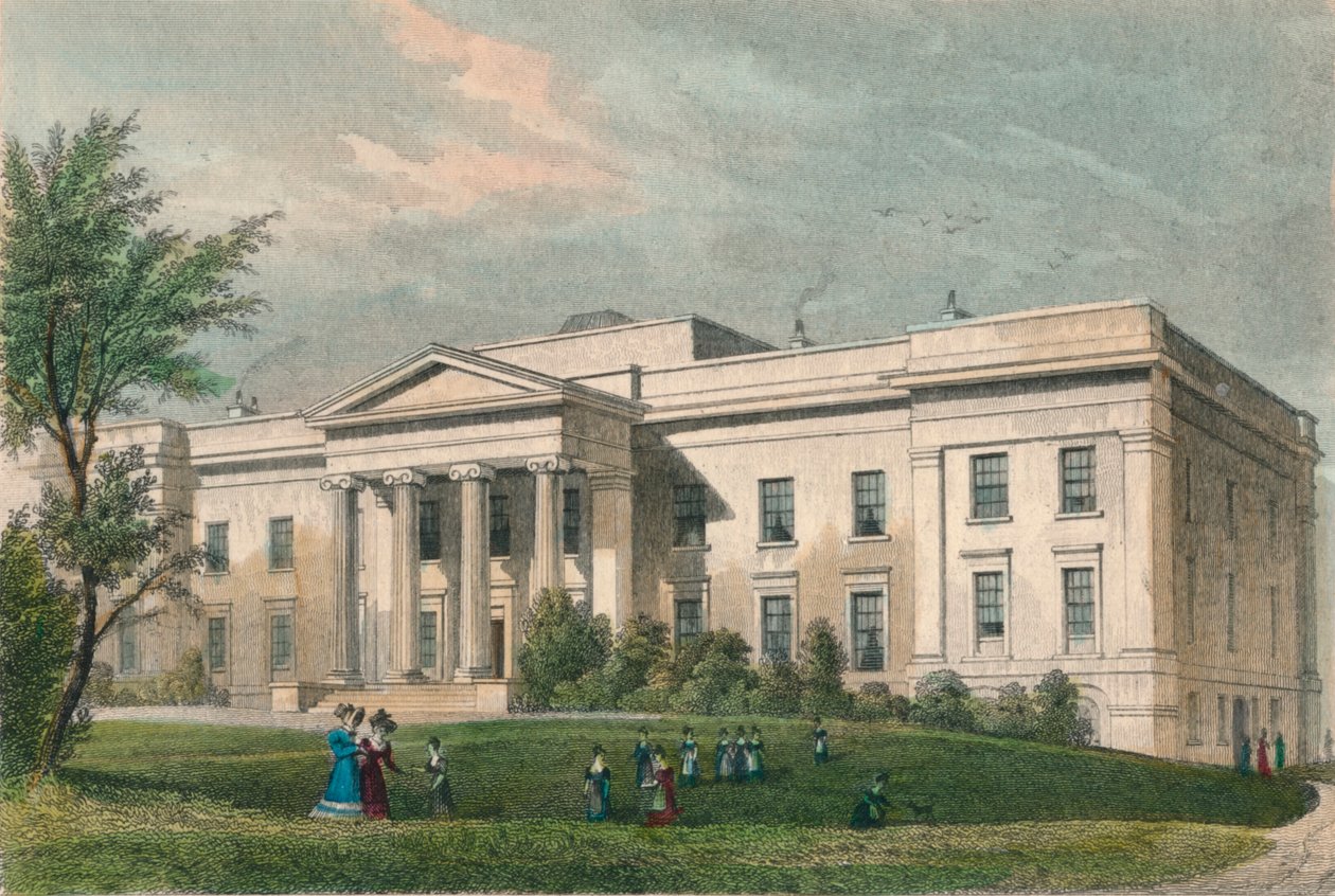'Yeni Merchant Maiden Hastanesi, Lauriston Lane, Edinburgh', c1830. by J Henshall