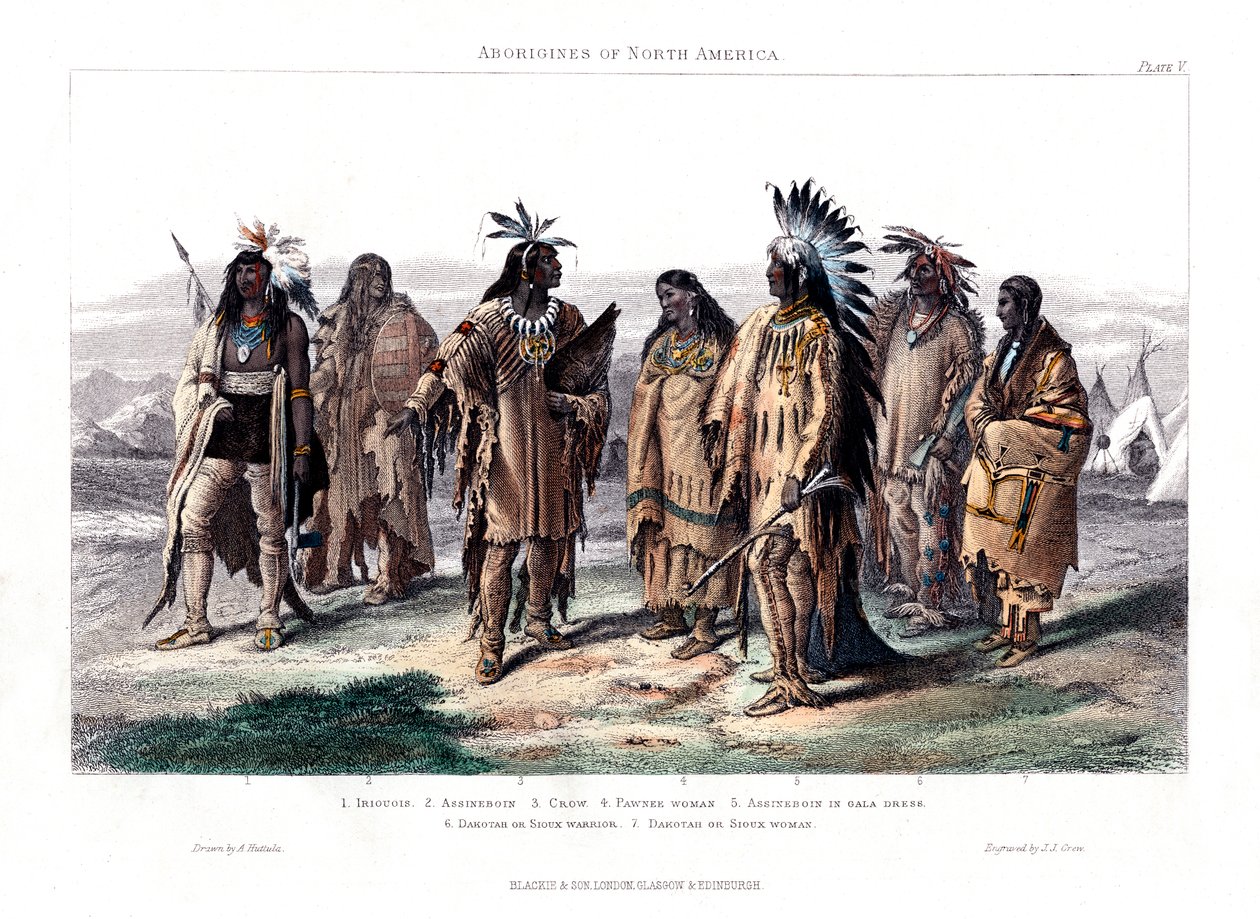 Kuzey Amerika Aborjinleri, 1873 by J. J. Crew