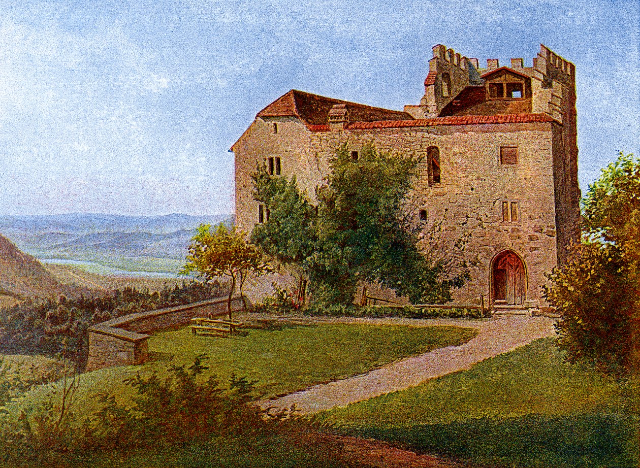 Aargau yakınlarındaki Habsburg Kalesi, İsviçre, 1902-1903. by J Lange