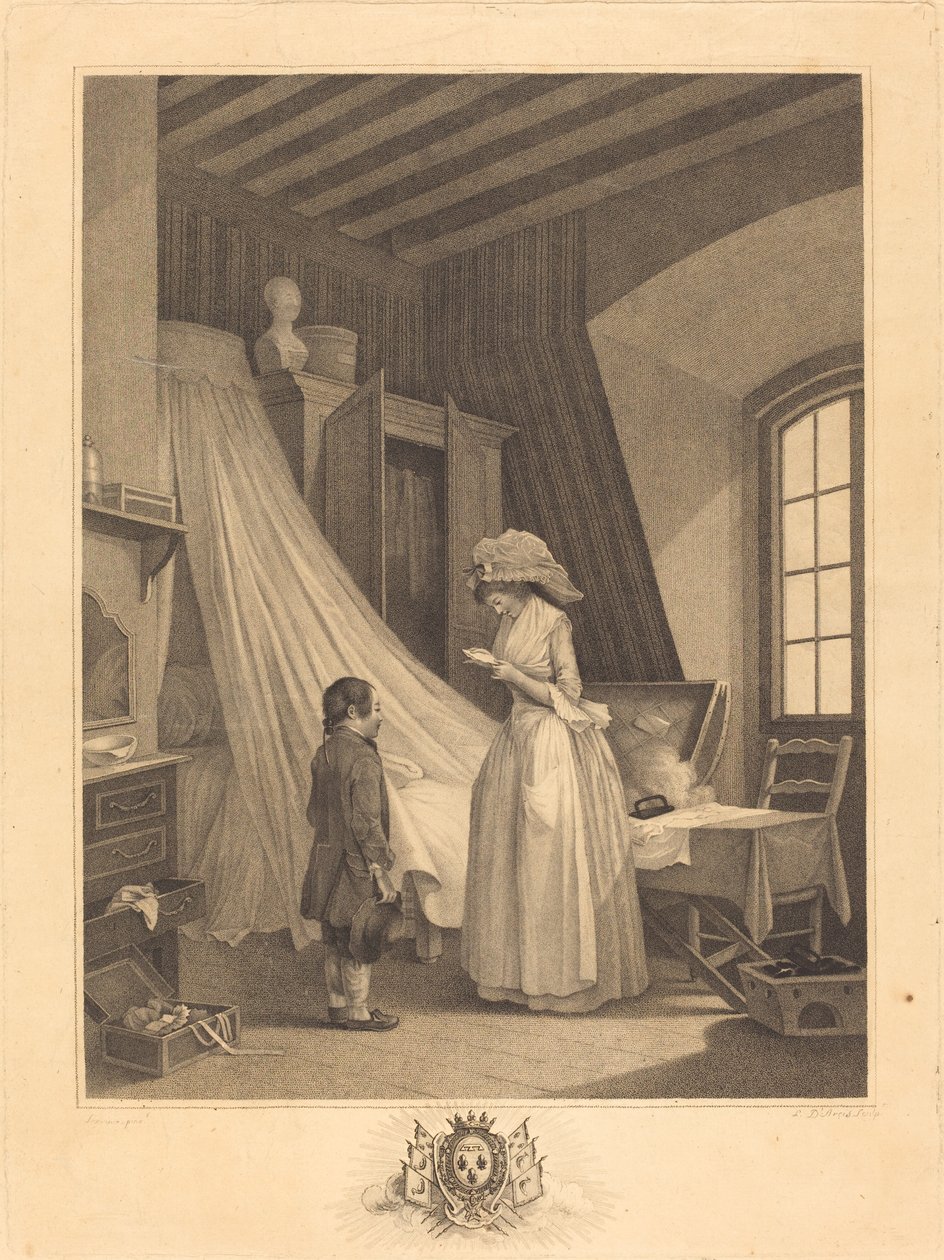 Öngörülemeyen kaza by J. Louis Darcis after Nicolas Lavreince