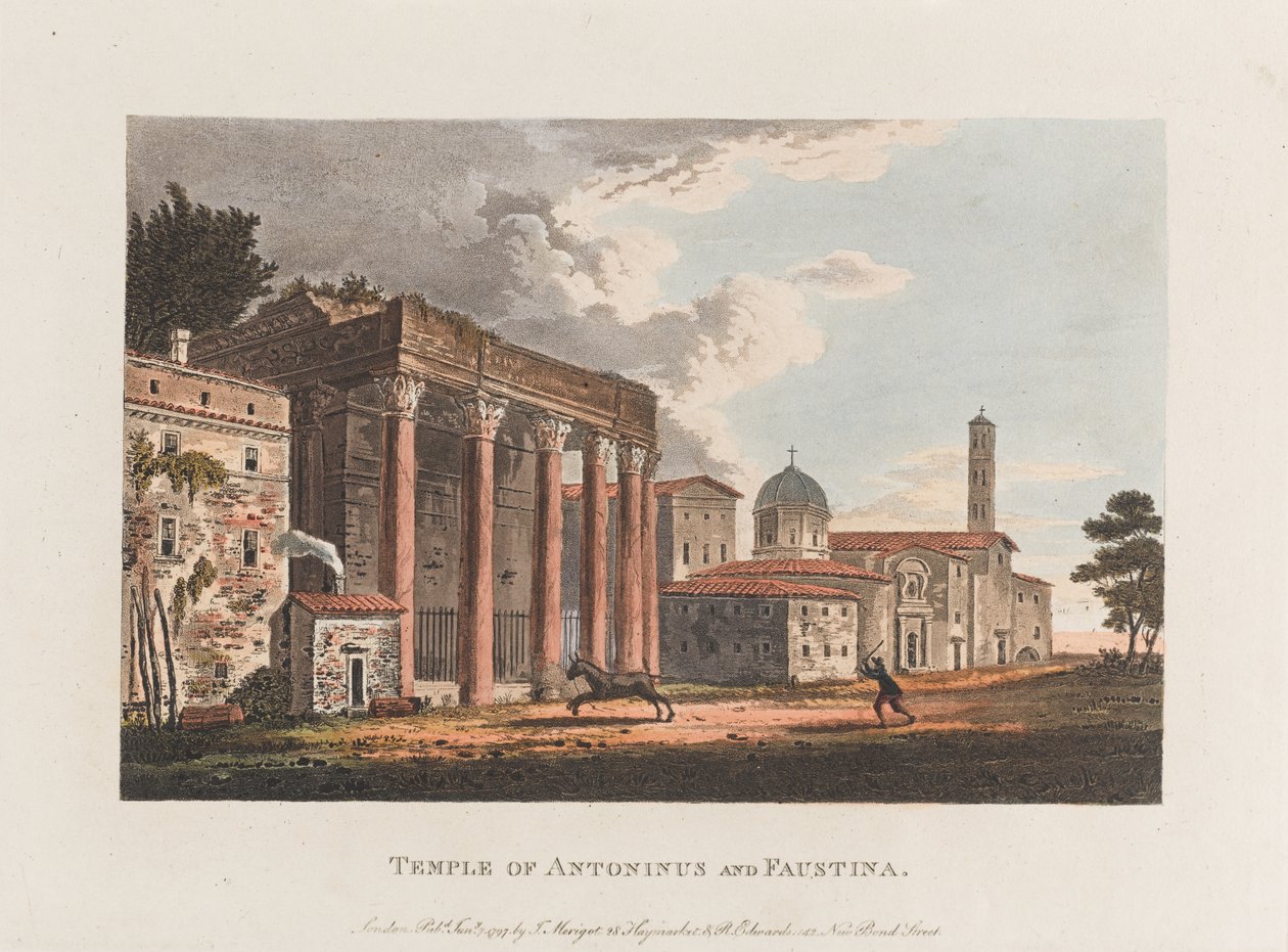 Antoninus ve Faustina Tapınağı by J. Merigot