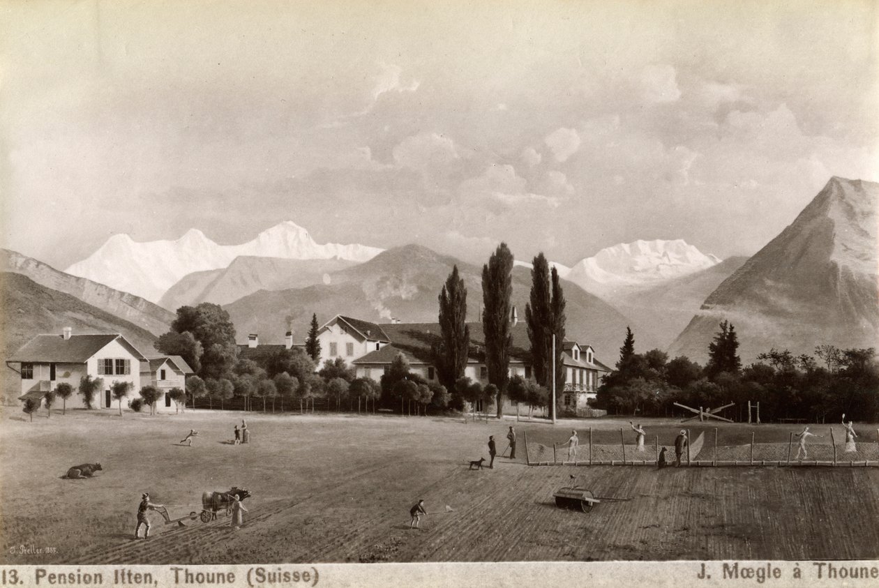Emeklilik Liten, Thun, İsviçre, 1885. by J Moegle