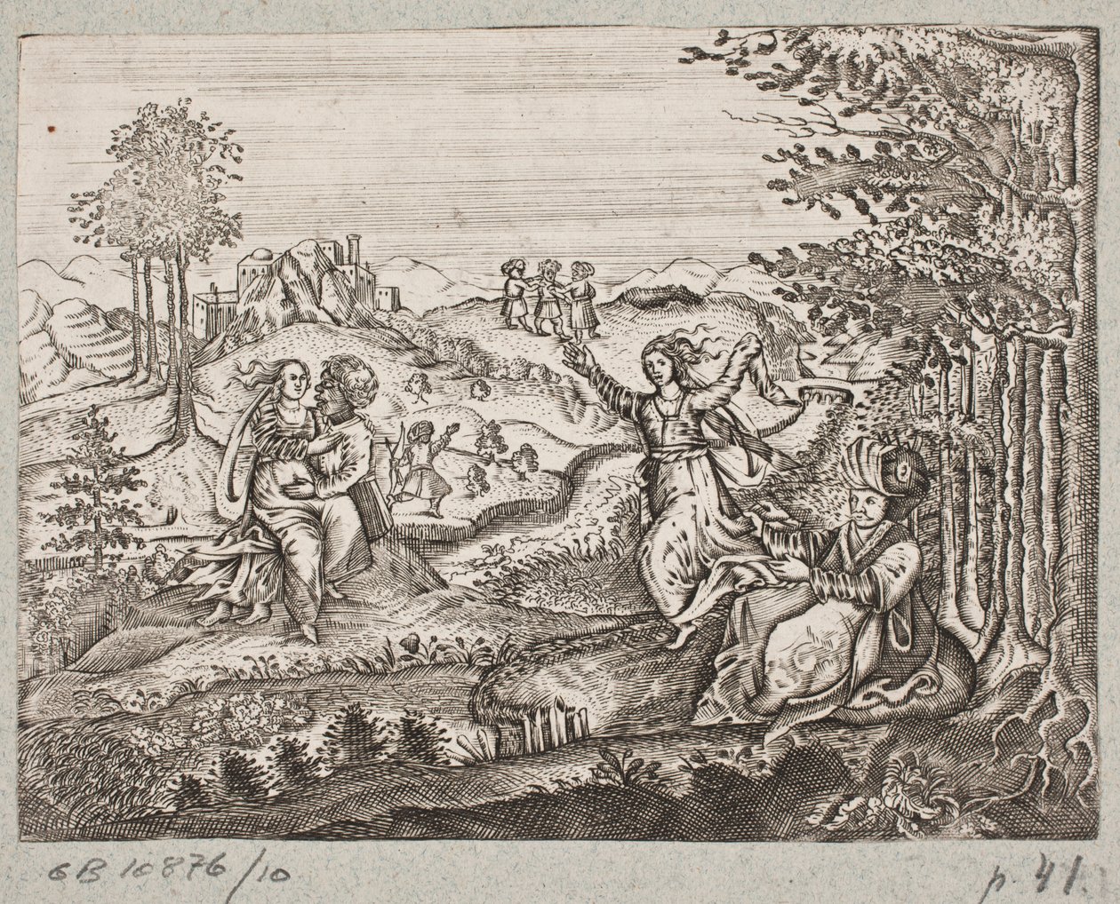Adam Olearius til illüstrasyon, “Dahice bir şair Schich Saadi tarafından Farsça Rosenthal […]”, Schleswig 1660 by J. Muller
