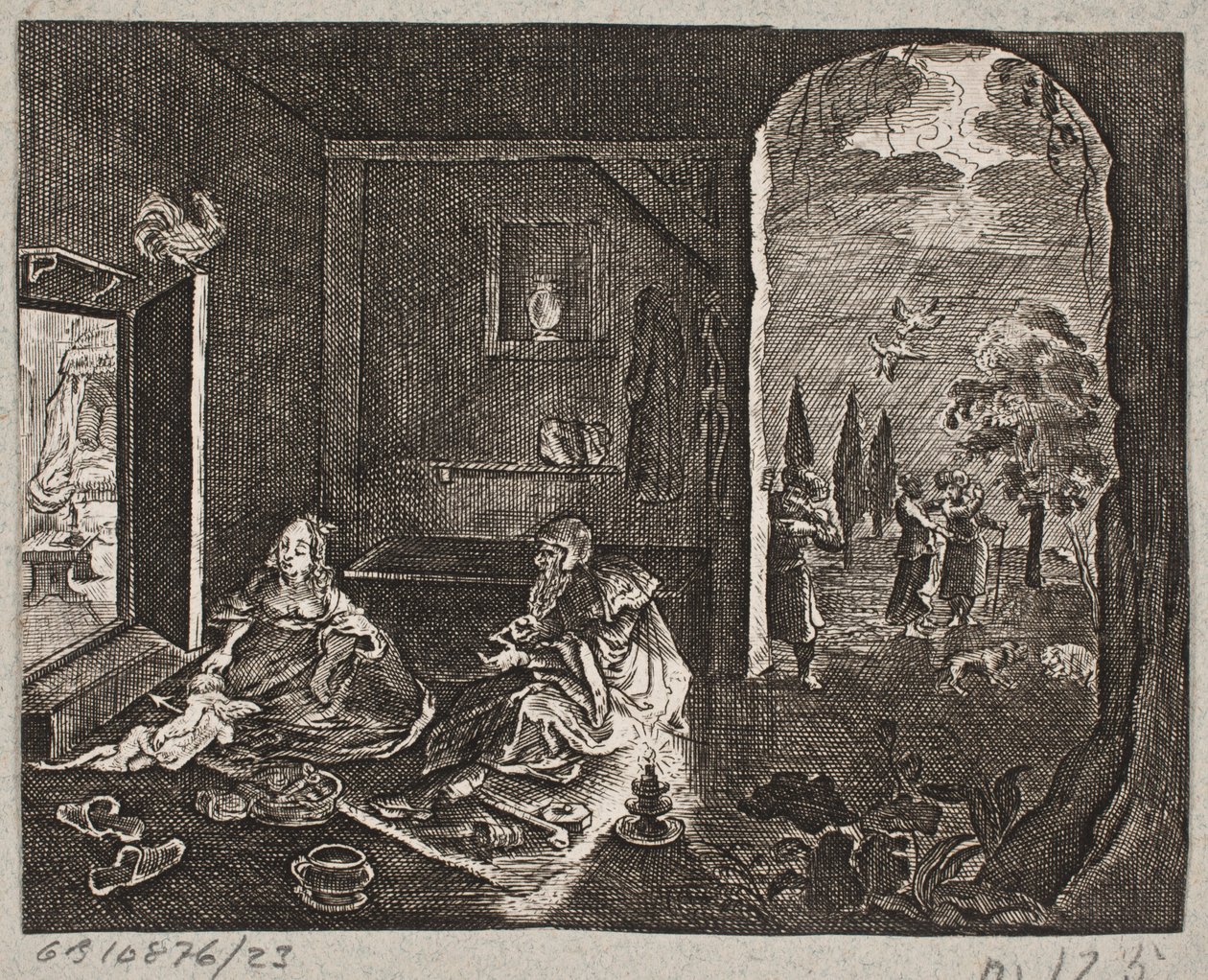 Adam Olearius til illüstrasyon, “Dahice bir şair Schich Saadi tarafından Farsça Rosenthal […]”, Schleswig 1660 by J. Muller
