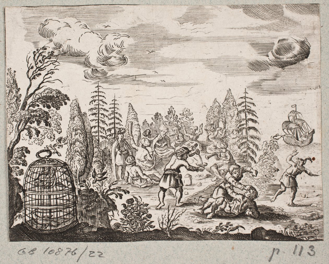 Adam Olearius til illüstrasyon, “Dahice bir şair Schich Saadi tarafından Farsça Rosenthal […]”, Schleswig 1660 by J. Muller