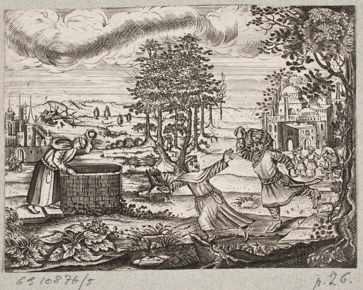 Adam Olearius til illüstrasyon, “Dahice bir şair Schich Saadi tarafından Farsça Rosenthal […]”, Schleswig 1660 by J. Muller