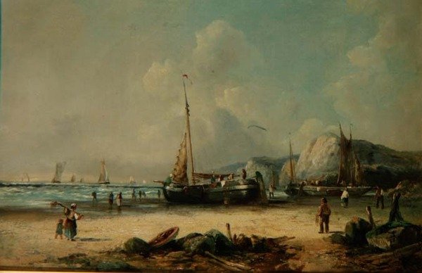 Kıyıda Balıkçı Tekneleri by J. Mundell