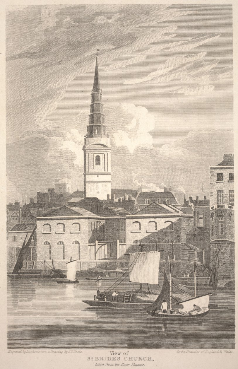 Matthews tarafından oyulmuş, Thames Nehri