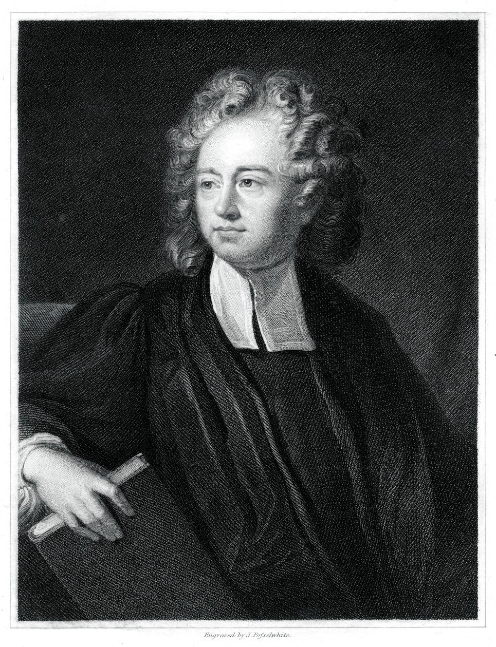 Richard Bentley, İngiliz ilahiyatçı, klasik bilim adamı ve eleştirmen, 1834. by J. Posselwhite