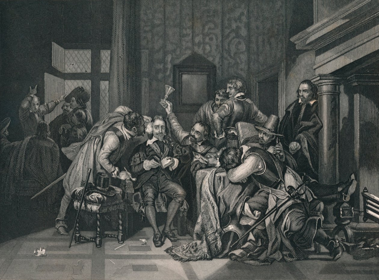 Charles Muhafız Odasında İlk, 1649, 19. yüzyılın ortaları. by J. Rogers