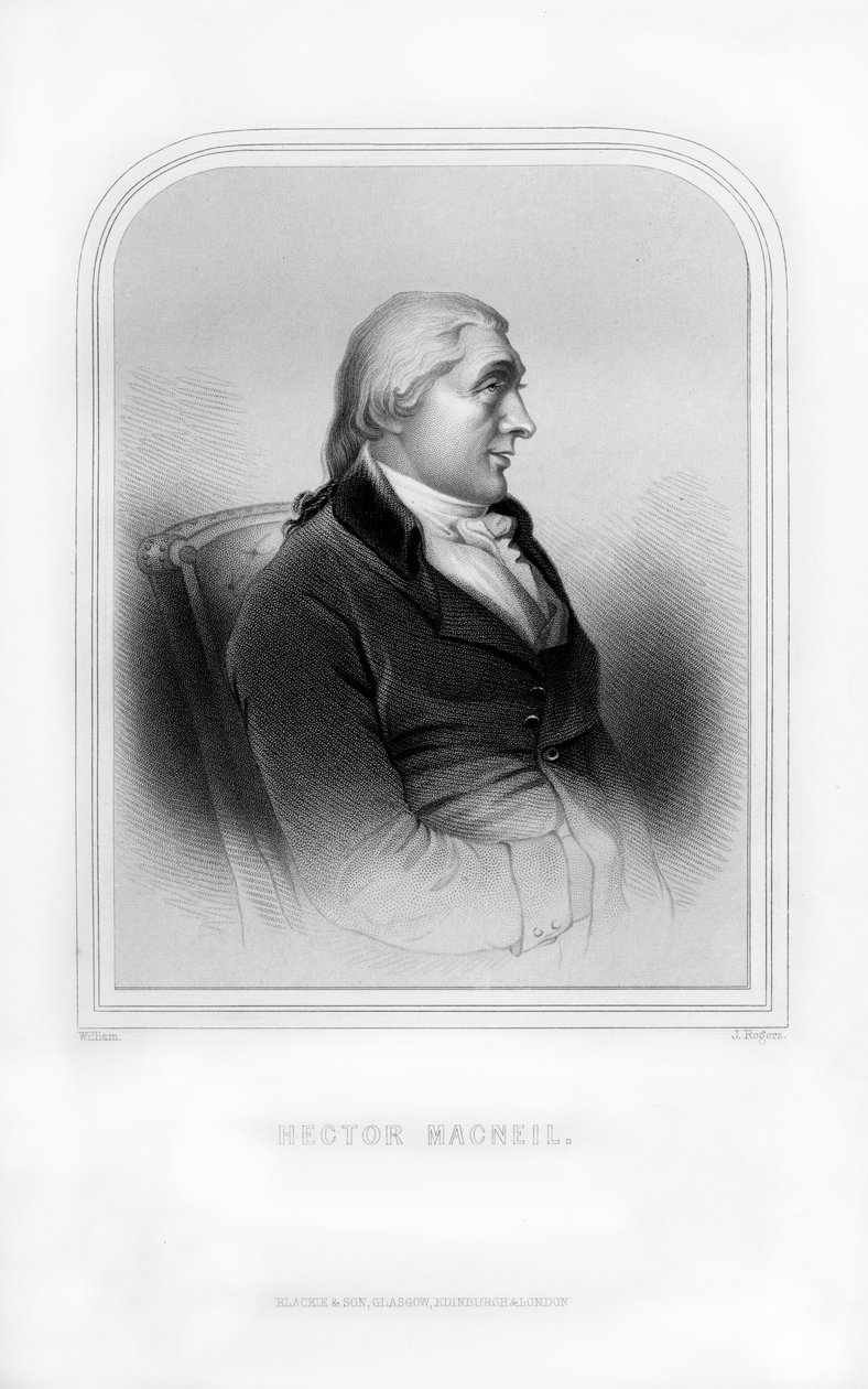 Hector MacNeil, İskoç şair ve yazar, 1870 by J. Rogers