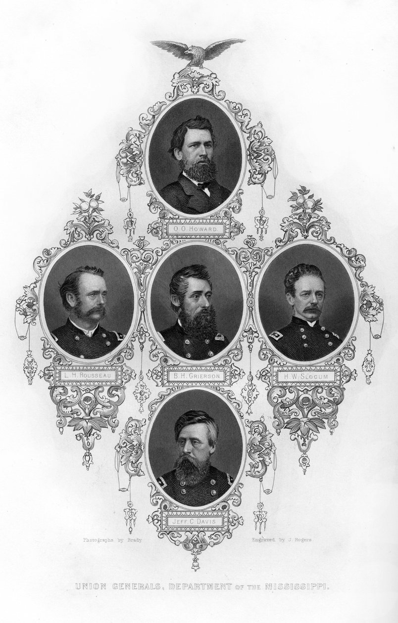 Mississippi Departmanı Birliği generalleri, Amerikan İç Savaşı, 1862-1867. by J. Rogers