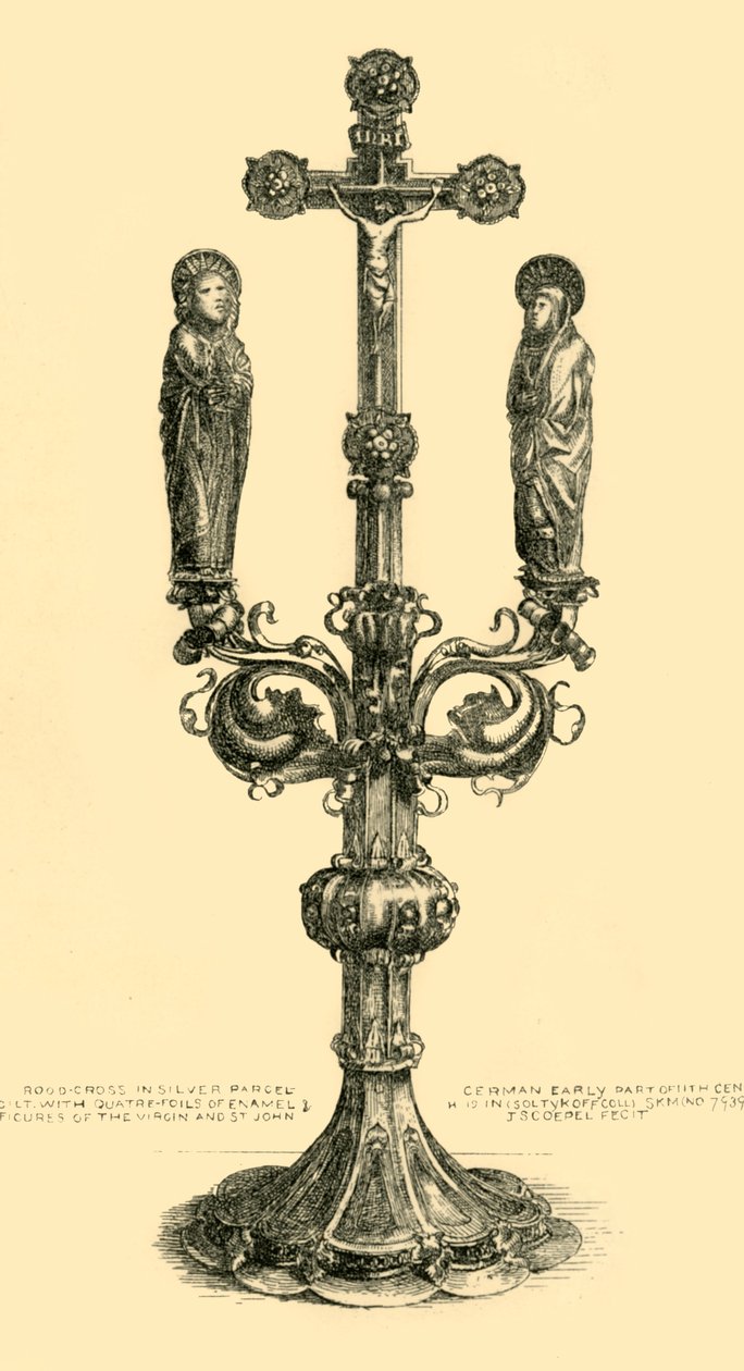Dallı sunak haçı, 14-15. yüzyıl, 1881. by J. S. Goepel