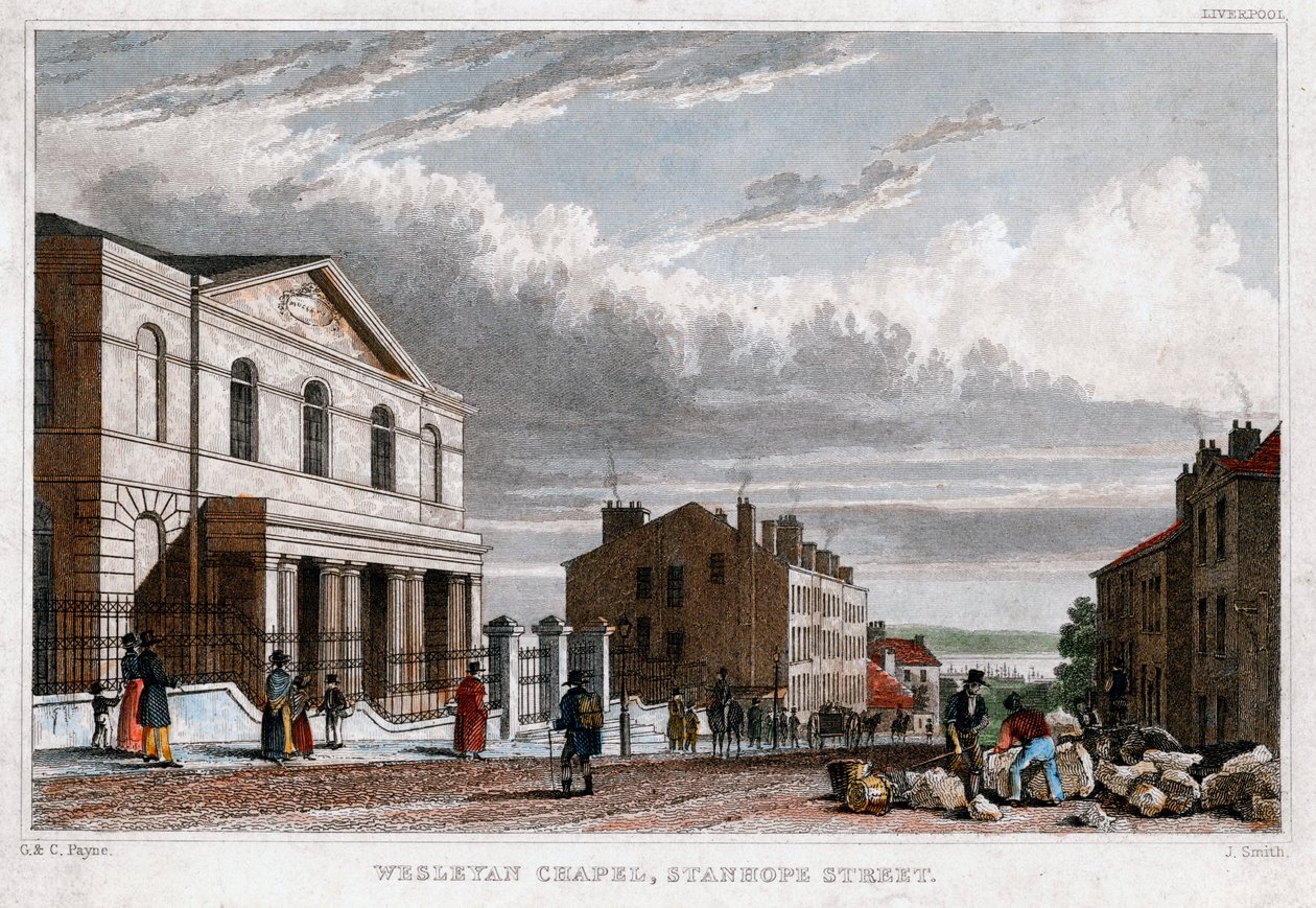 Wesleyan Şapeli, Stanhope Caddesi, Londra, 1830. by J. Smith
