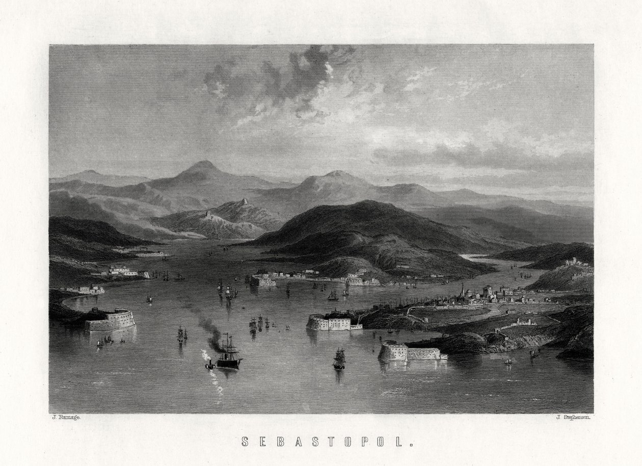 Sivastopol, Ukrayna, 19. yüzyıl by J. Stephenson