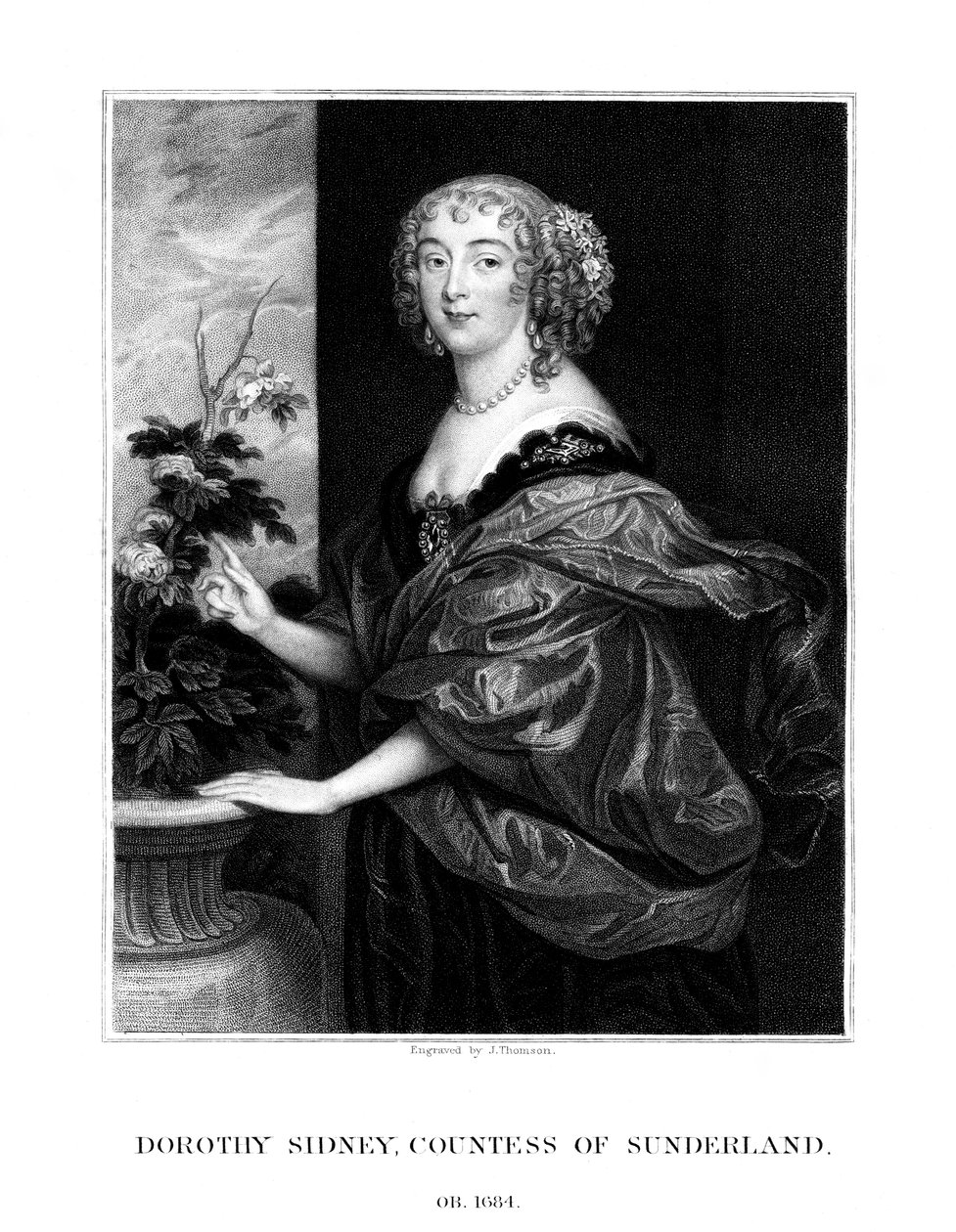 Dorothy Spencer, Sunderland Kontesi, 1823. by J. Thomson