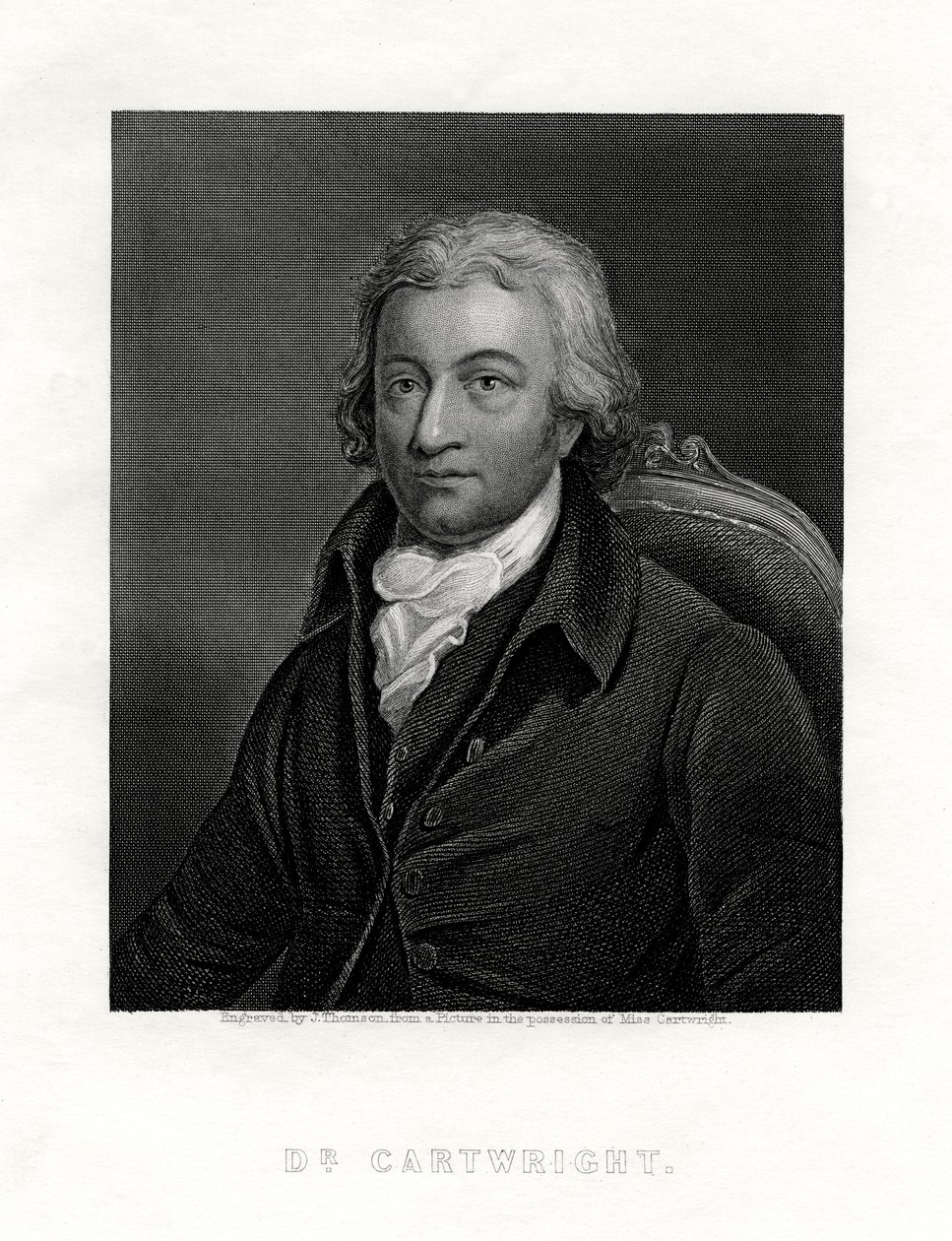 Edmund Cartwright, 1743-1823, İngiliz din adamı ve elektrikli dokuma tezgahının mucidi, by J. Thomson