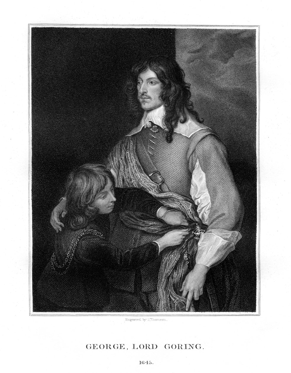 George Goring, Lord Goring, İngiliz Kraliyetçi askeri, 1827. by J. Thomson