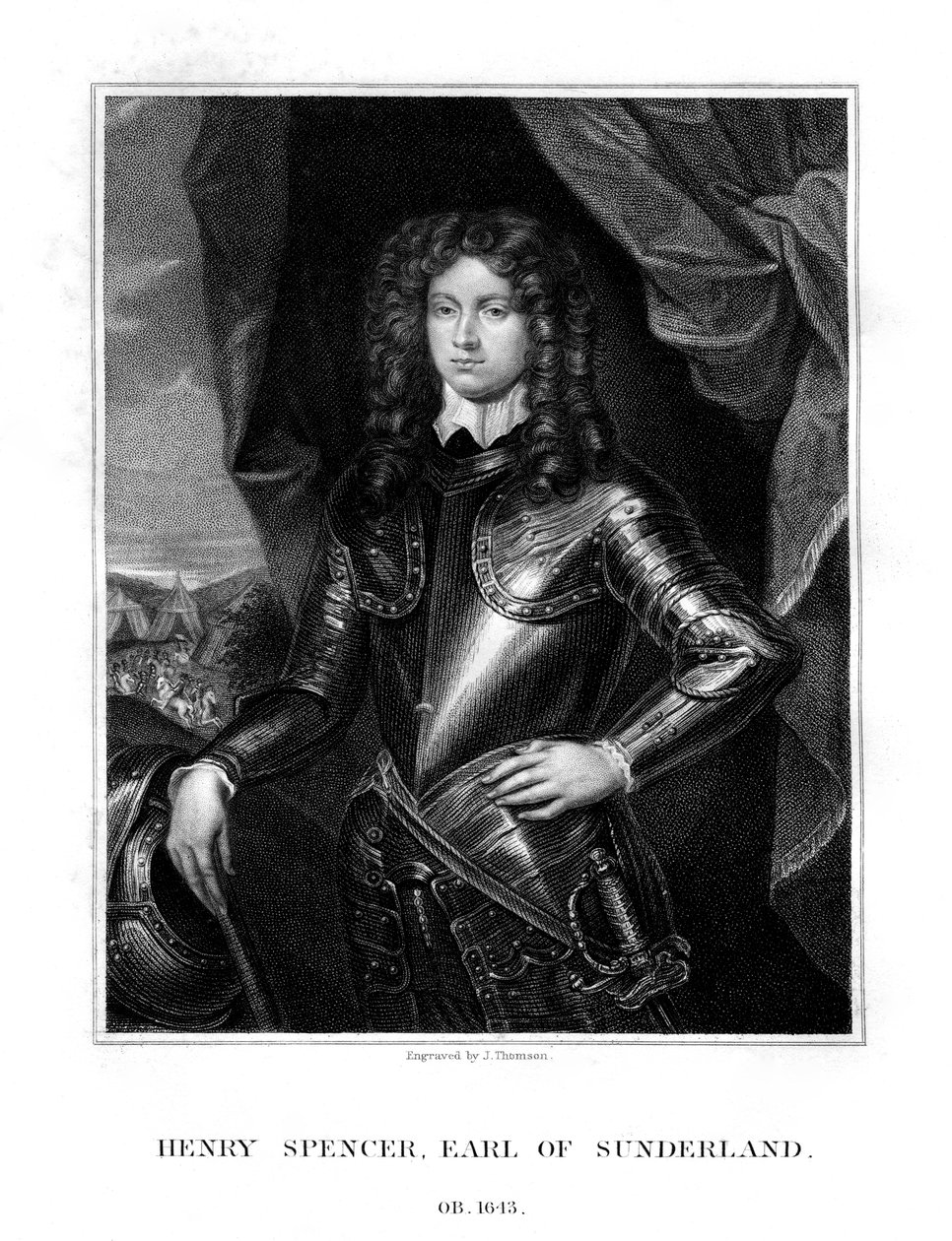 Henry Spencer, 1. Sunderland Kontu, İngiliz askeri, 1823. by J. Thomson
