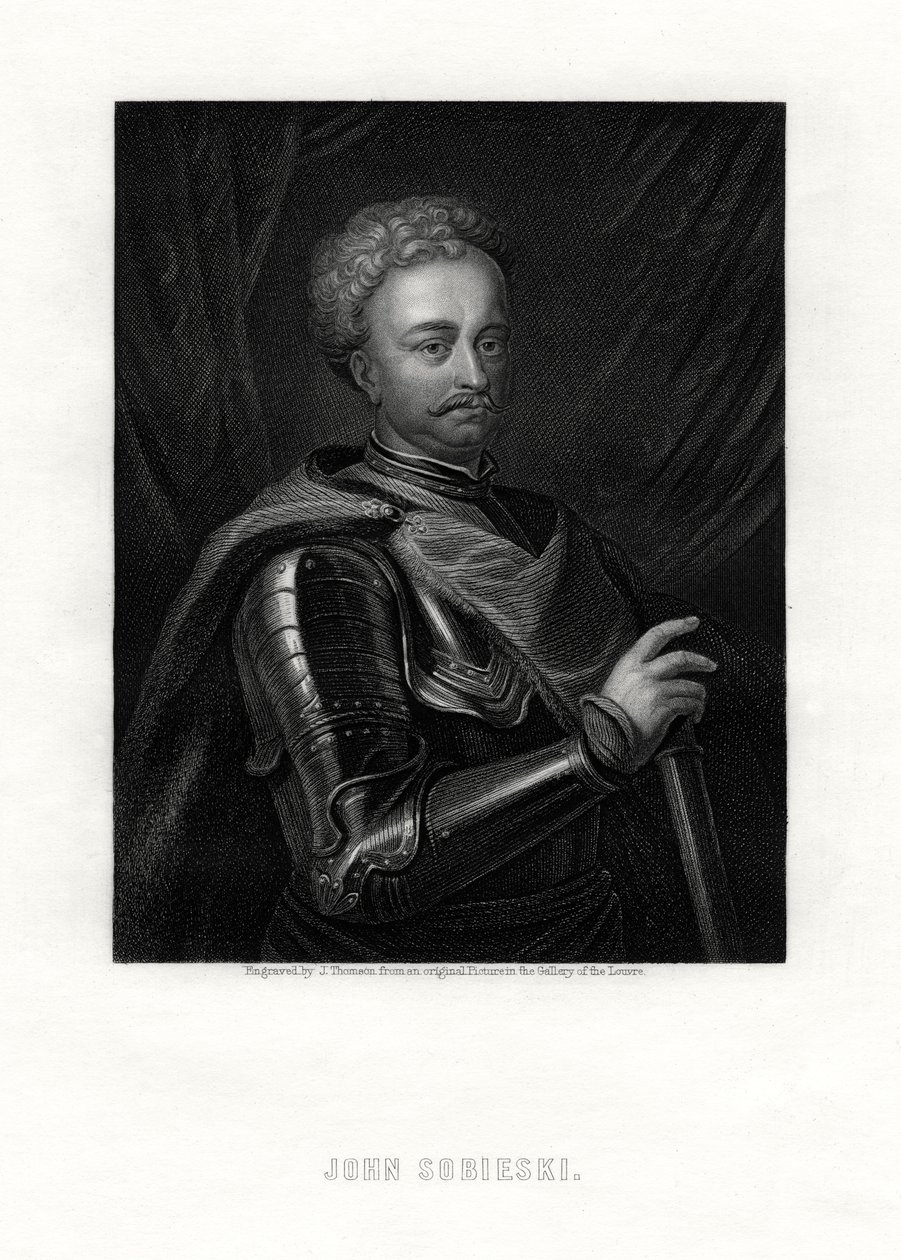 Jan III Sobieski, Polonya-Litvanya Topluluğu hükümdarı, 19. yüzyıl by J. Thomson